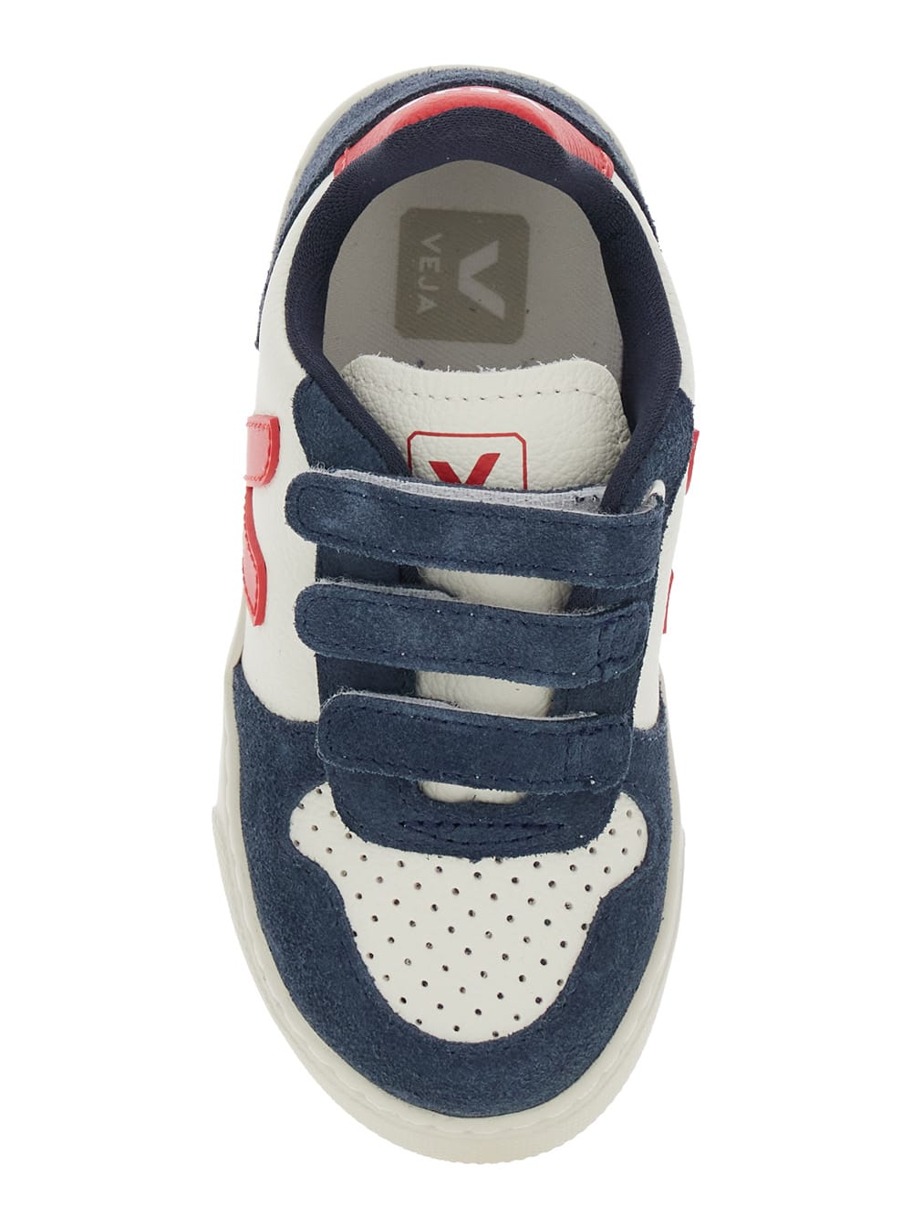 Veja V-10 Leather Sneakers In Multicolor