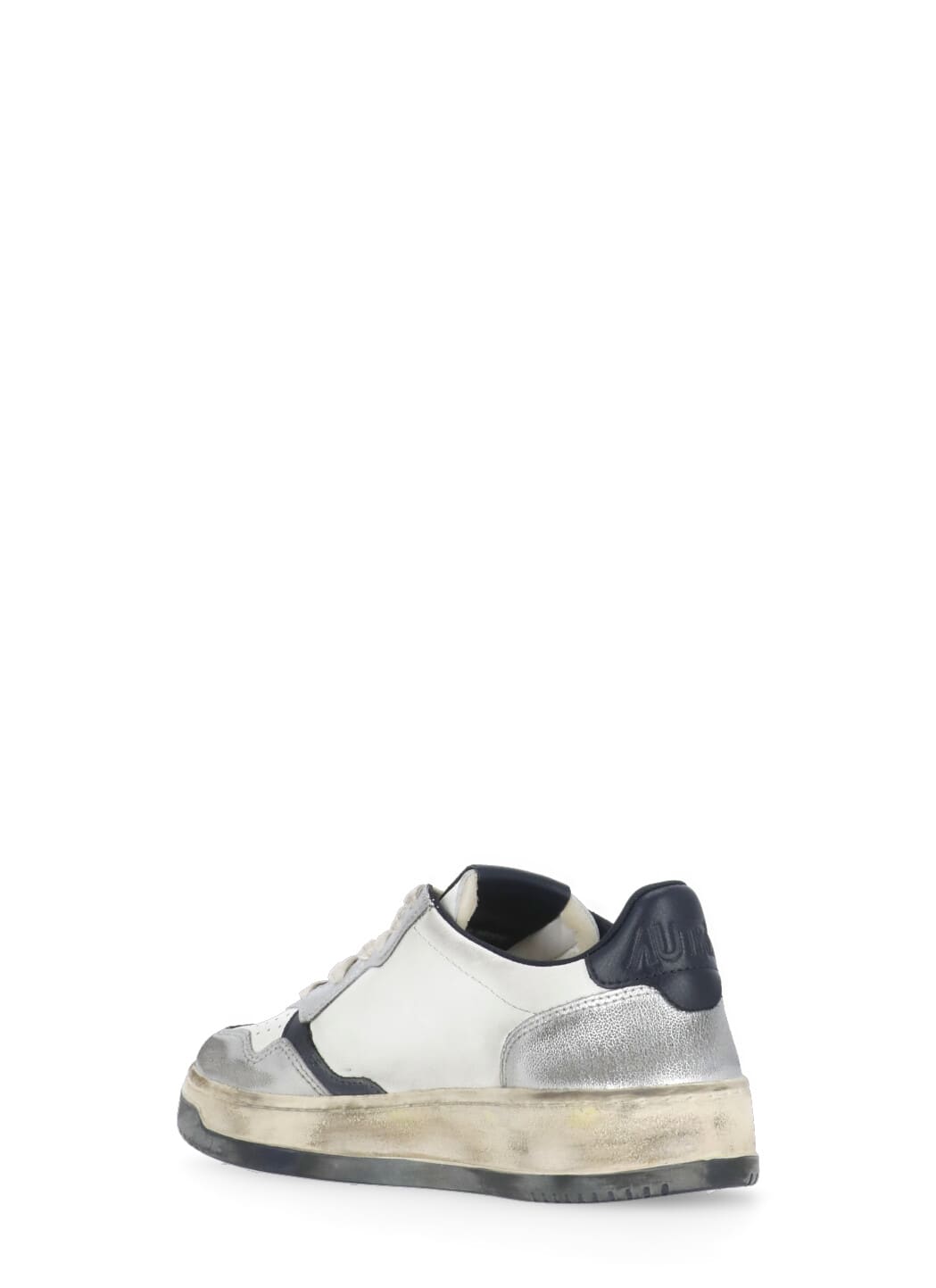 Shop Autry Super Vintage Sneakers In Silver/space