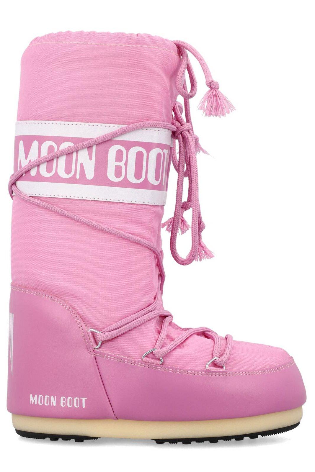 Icon Logo Printed Lace-up Boots