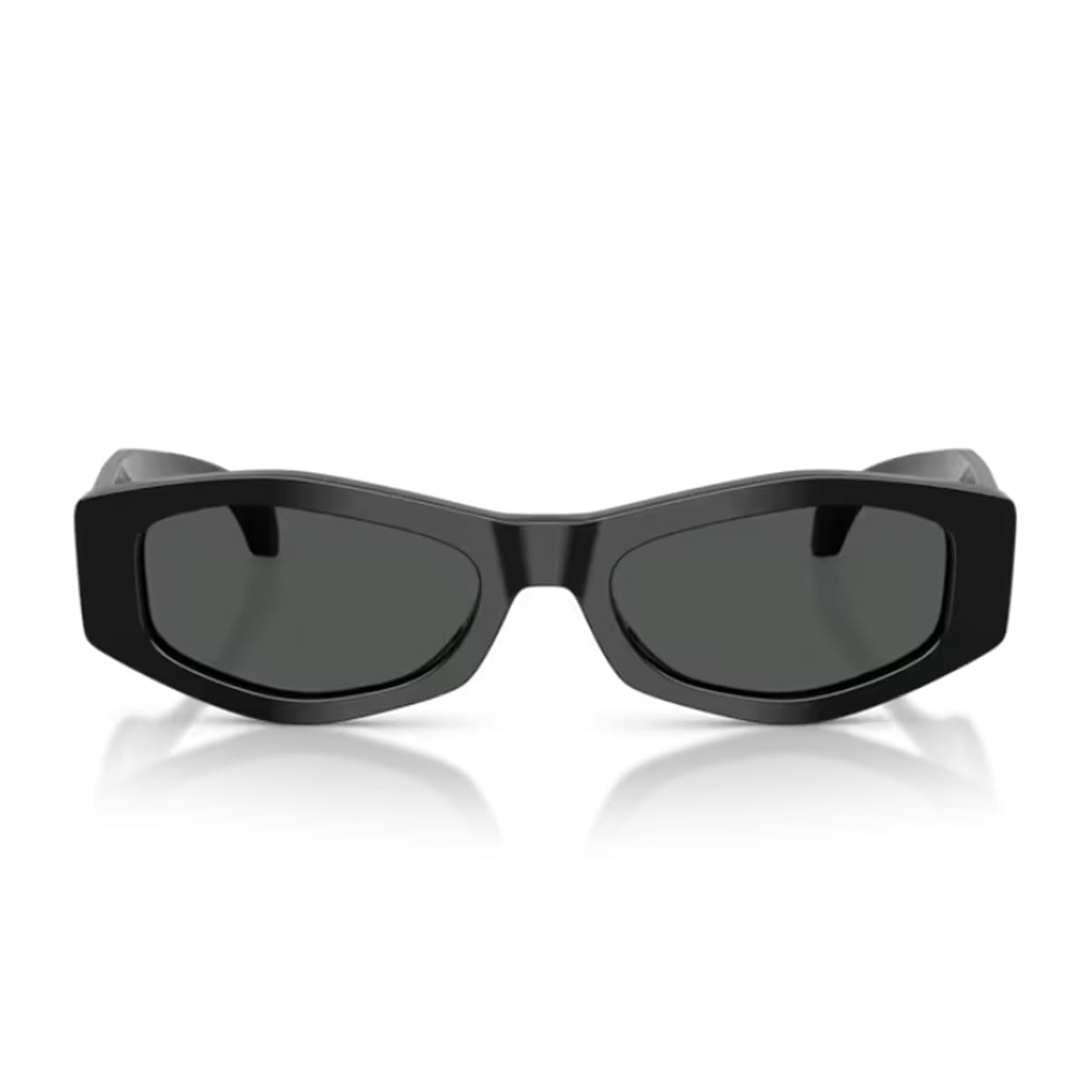 Versace 54mm Irregular Sunglasses In Black