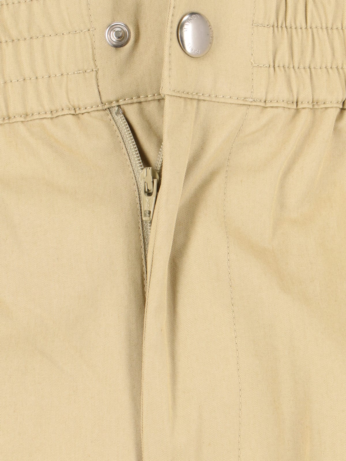 Maison Kitsuné Casual Trousers In Beige Cotton In Yellow