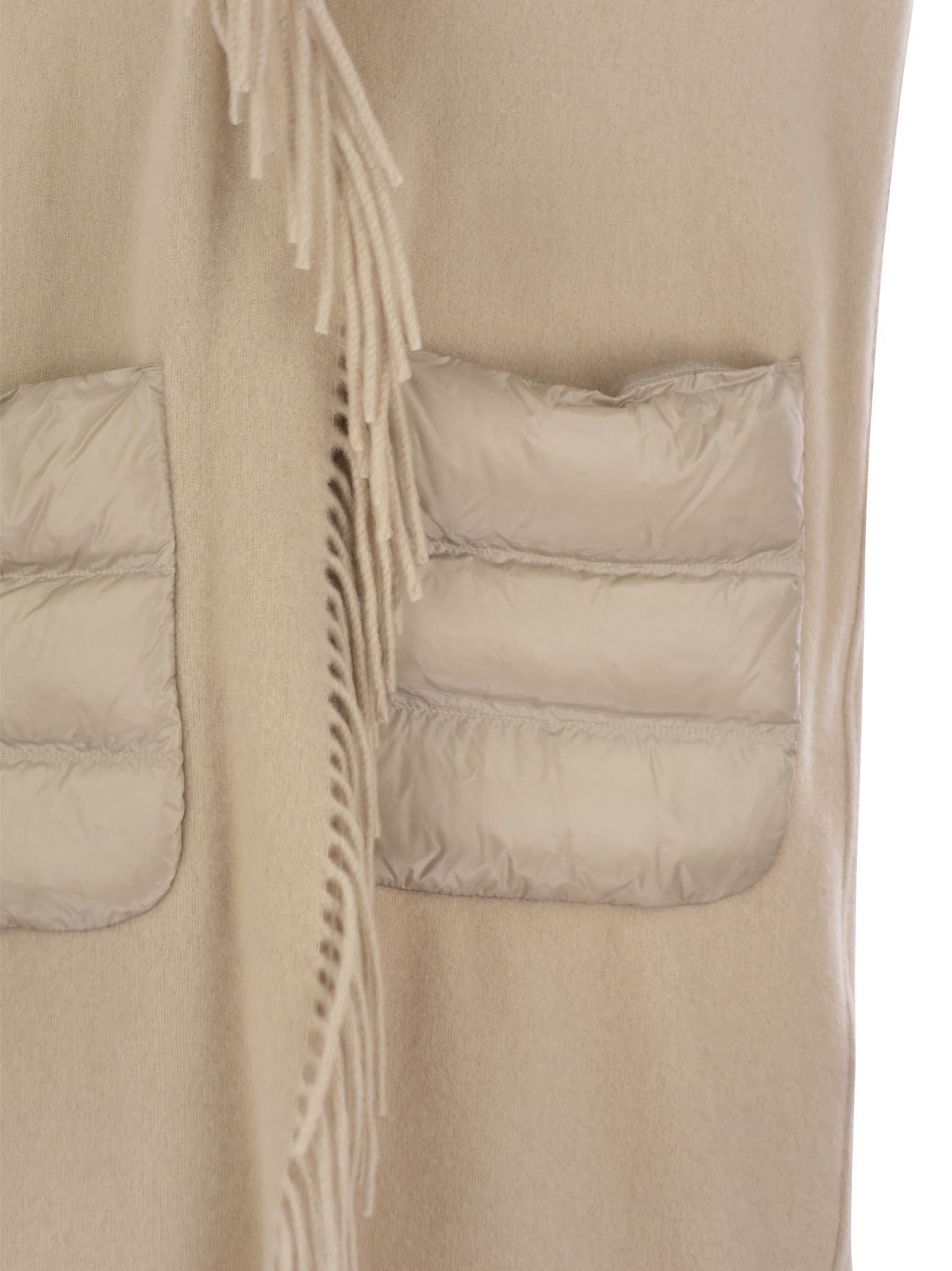 Shop Herno Wool And Cashmere Sleeve Coat In Beige