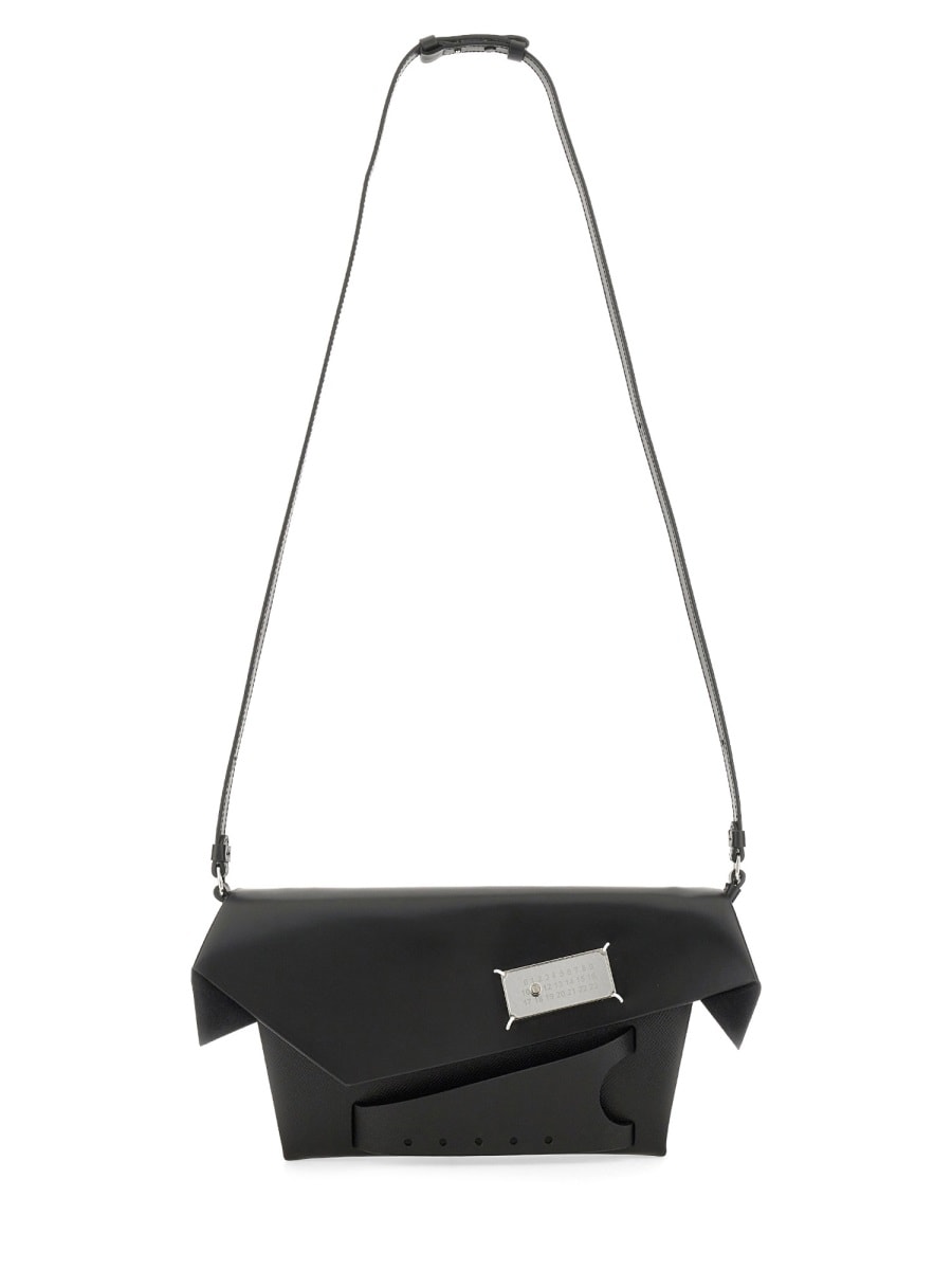Shop Maison Margiela Snatched Shoulder Bag In Black