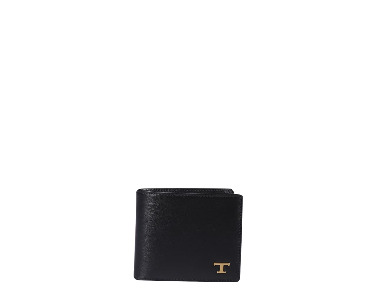 Shop Tod's Logo Wallet Tods In Black