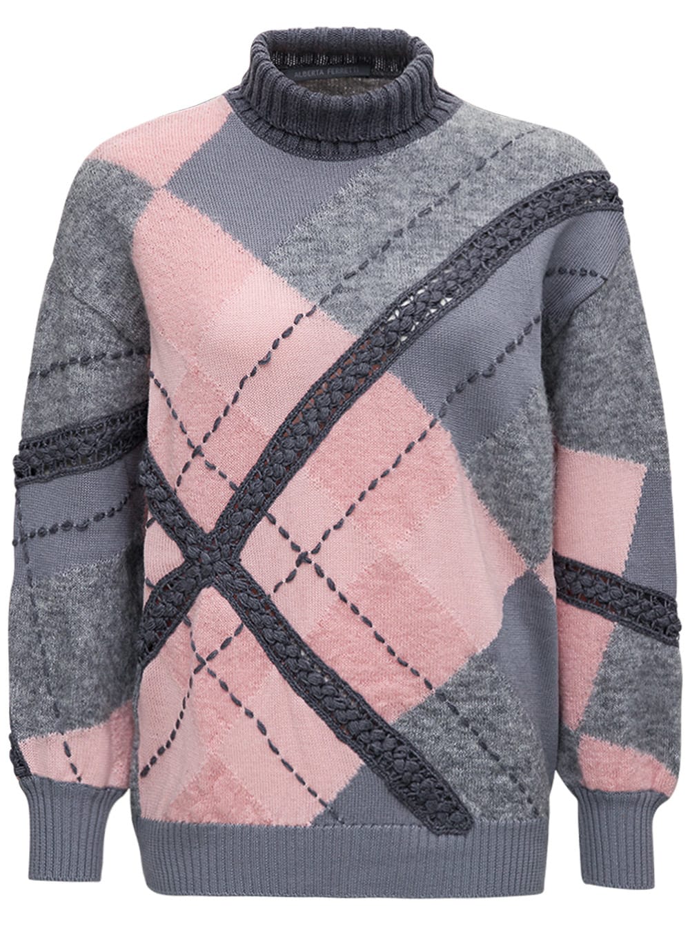 Alberta Ferretti Multicolor Wool Sweater