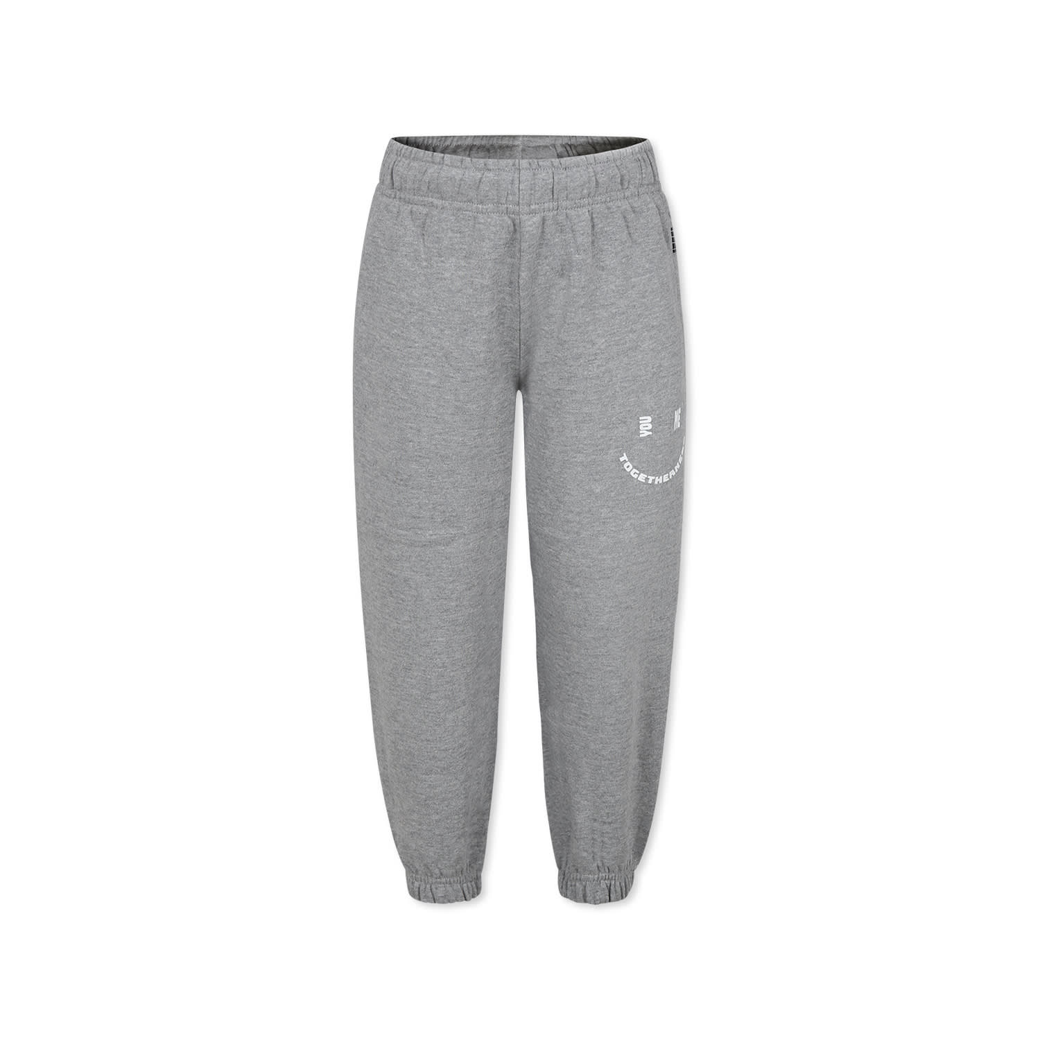 Molo Kids' Grey Trousers For Boy With Smiley In Gray