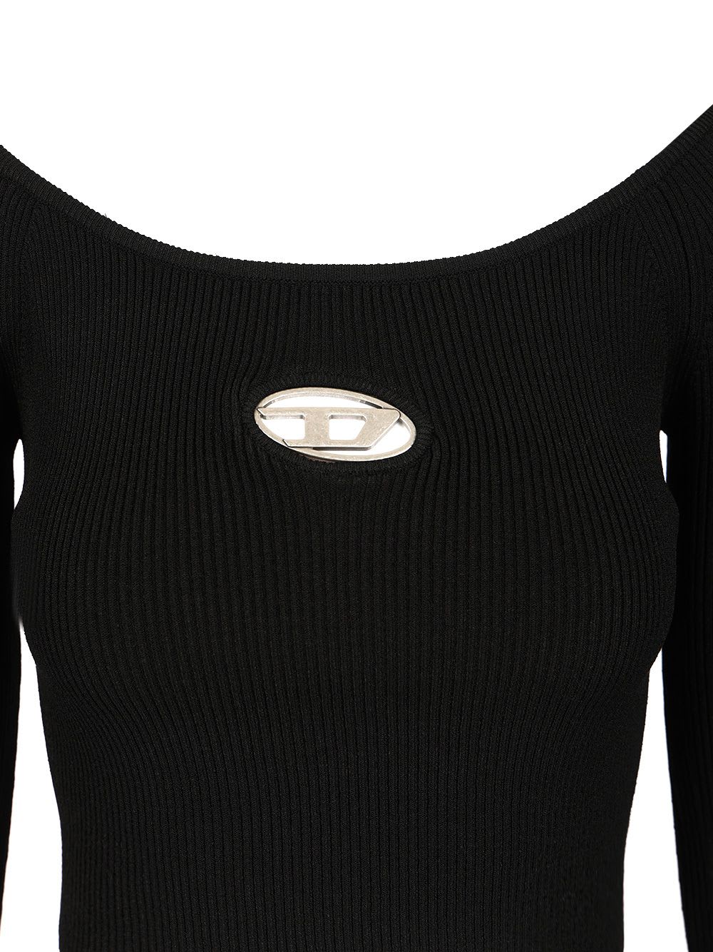 Diesel Vera Cropped Top In Black