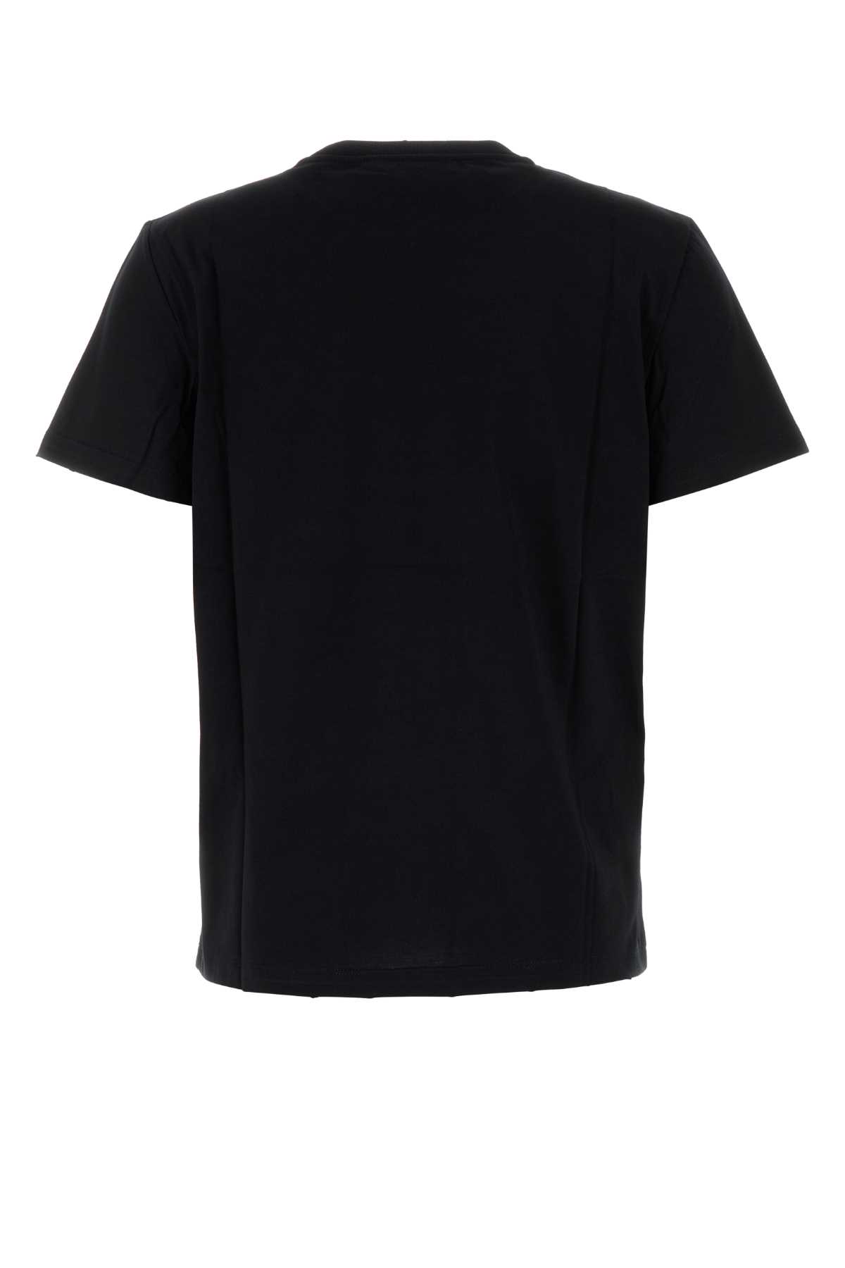 Prada Cotton Crew-neck T-shirt In Black