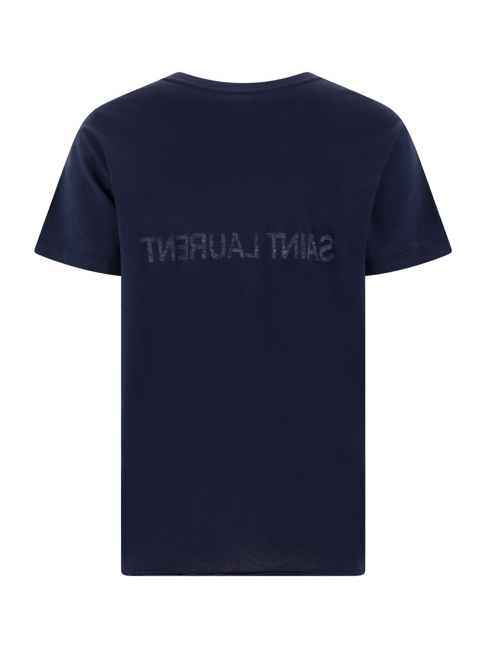 Shop Saint Laurent T-shirt In Marine/naturel