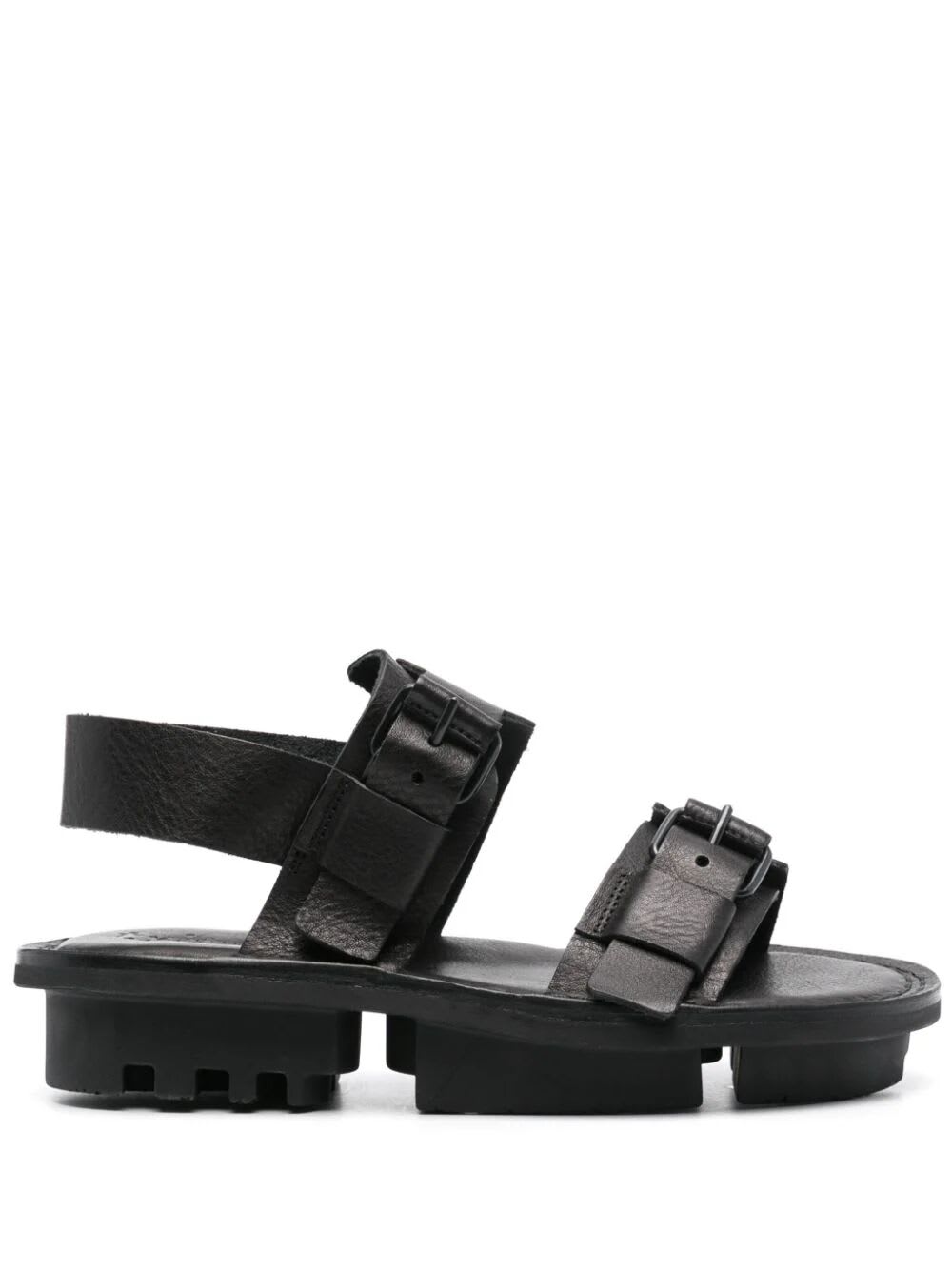 Shop Trippen Review Sandal In Blk Black