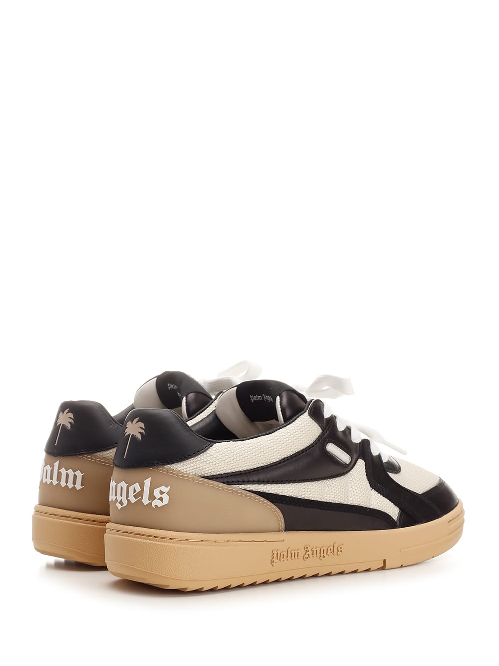 Shop Palm Angels University Lt New York Sneakers In White