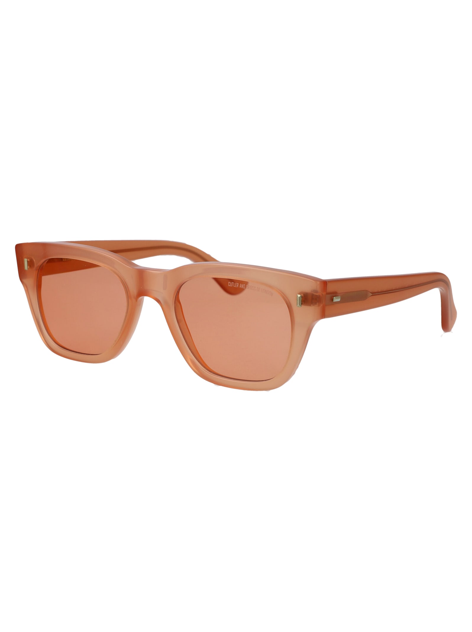 Cutler And Gross Acetate Sunglasses In Opal Peach