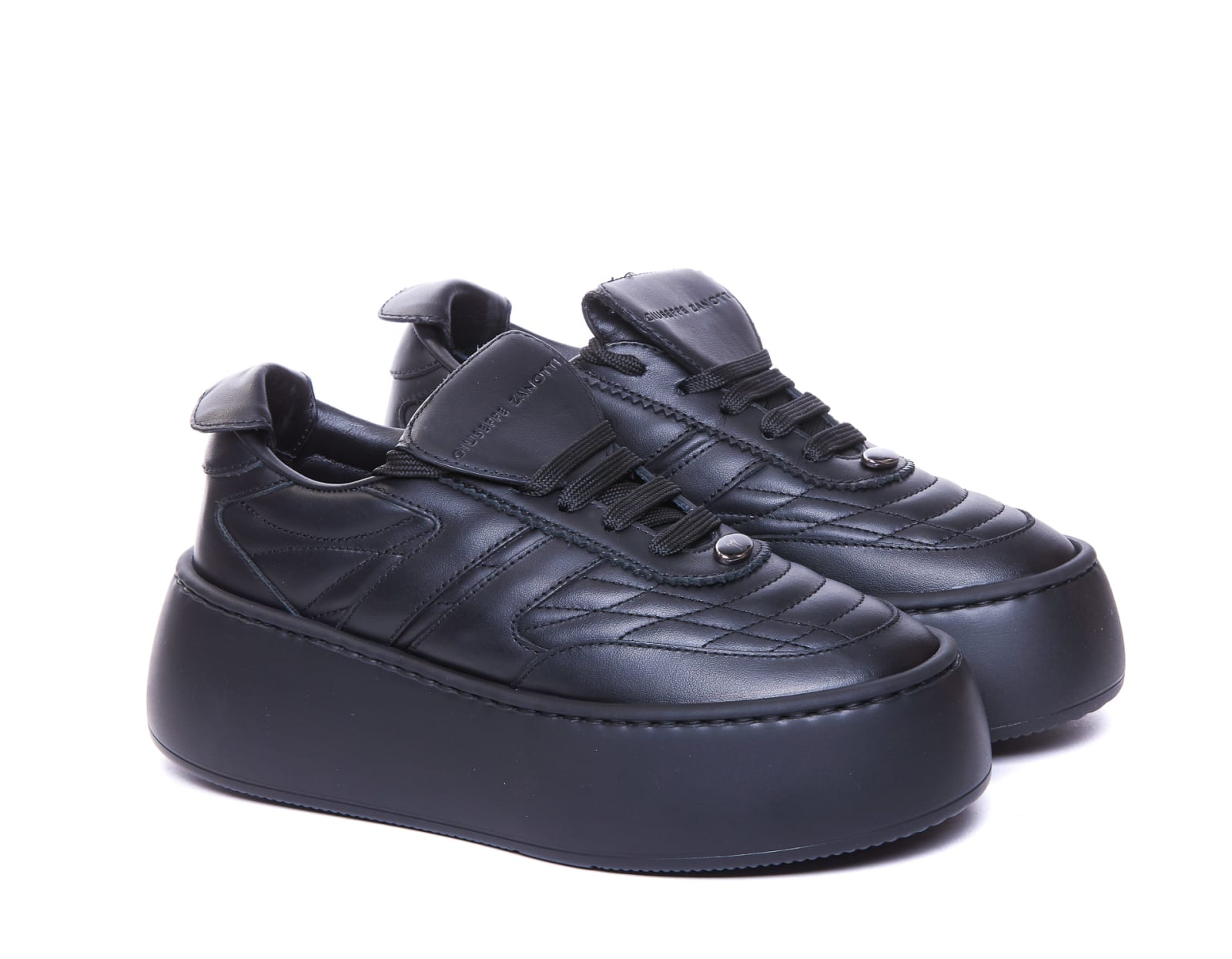 Shop Giuseppe Zanotti Gz League Maxi Sneakers In Black