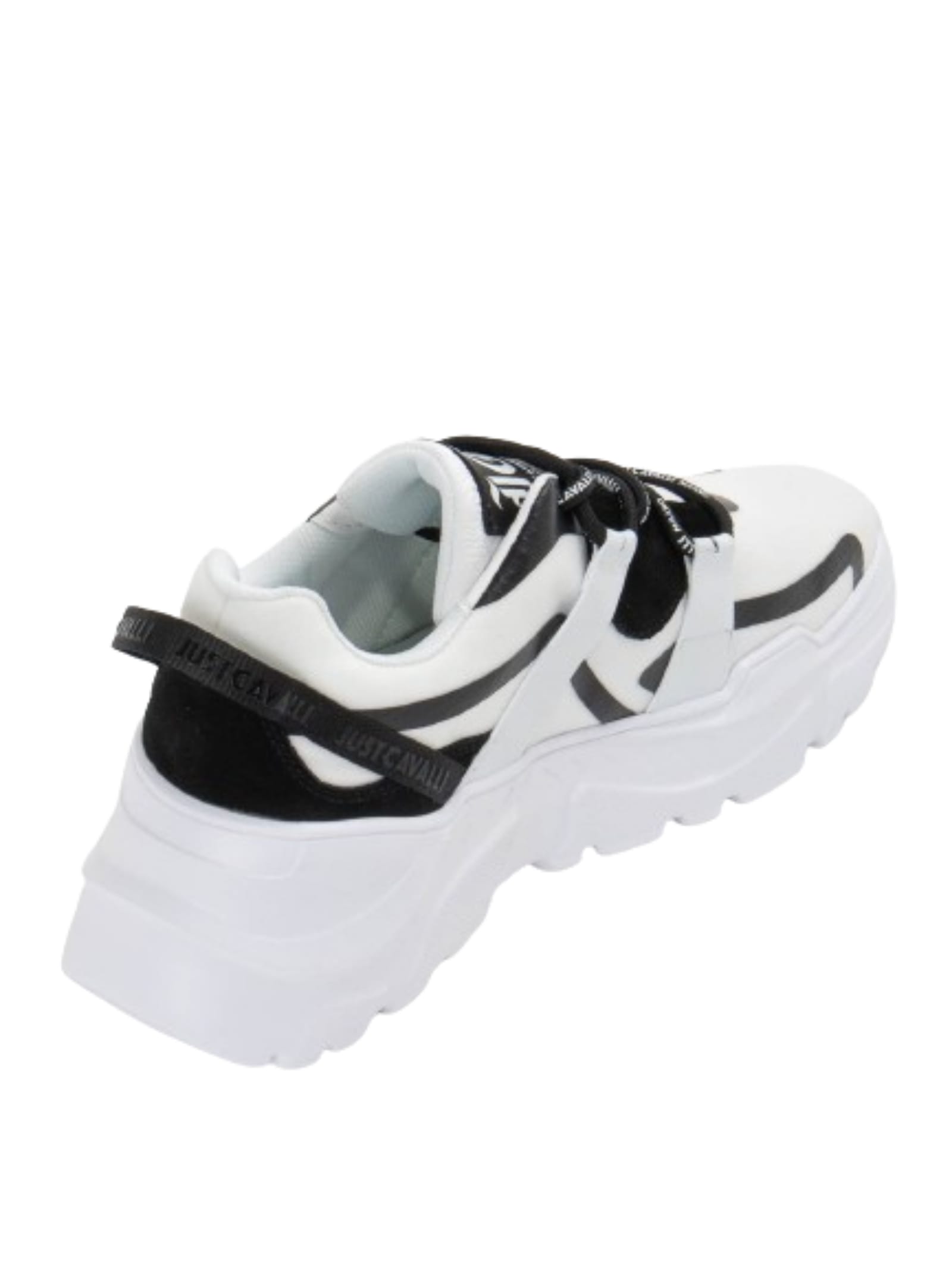 Just Cavalli Mesh Chunky Sneakers In White