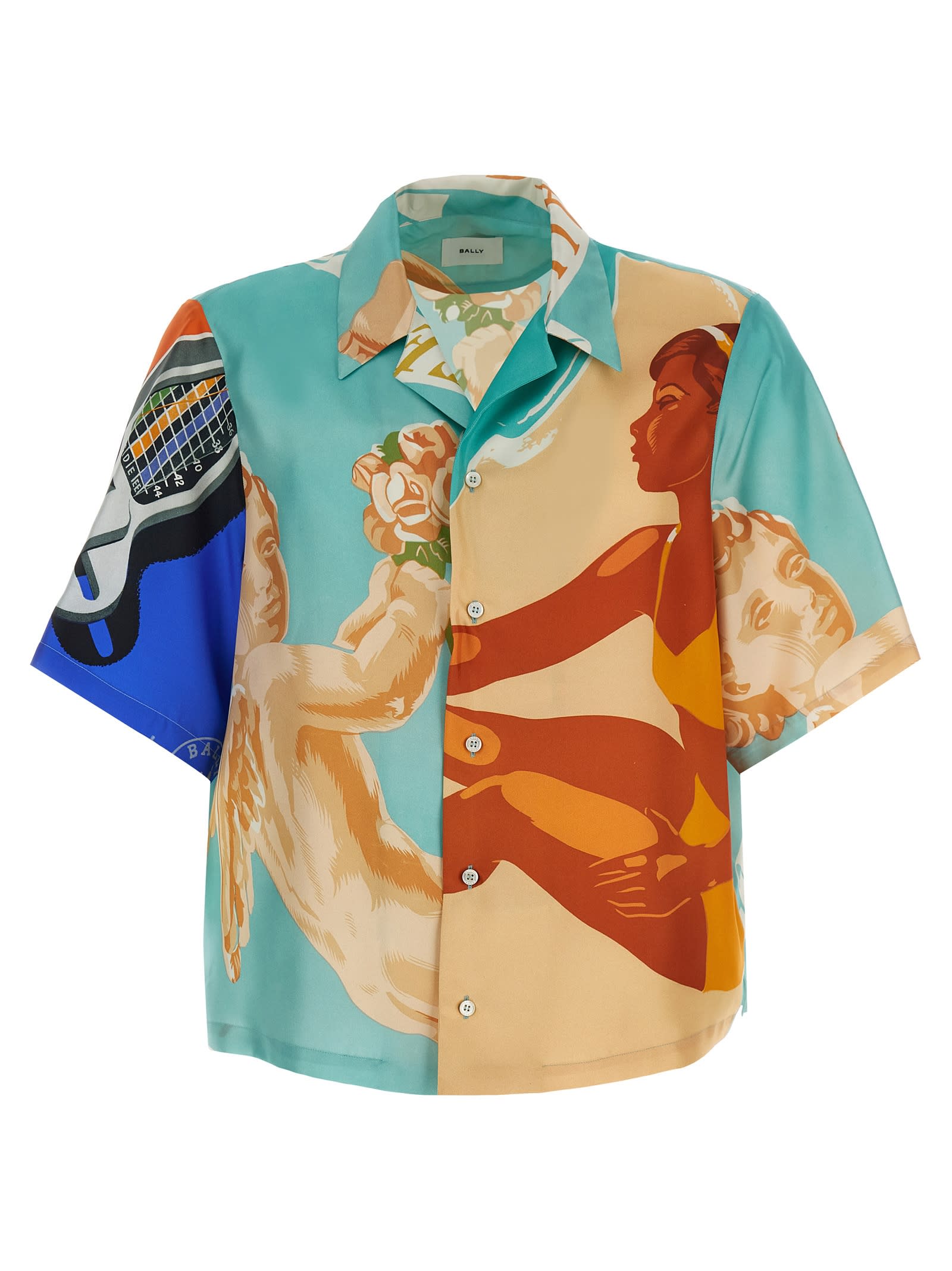 BALLY PRINTED SILK SHIRT