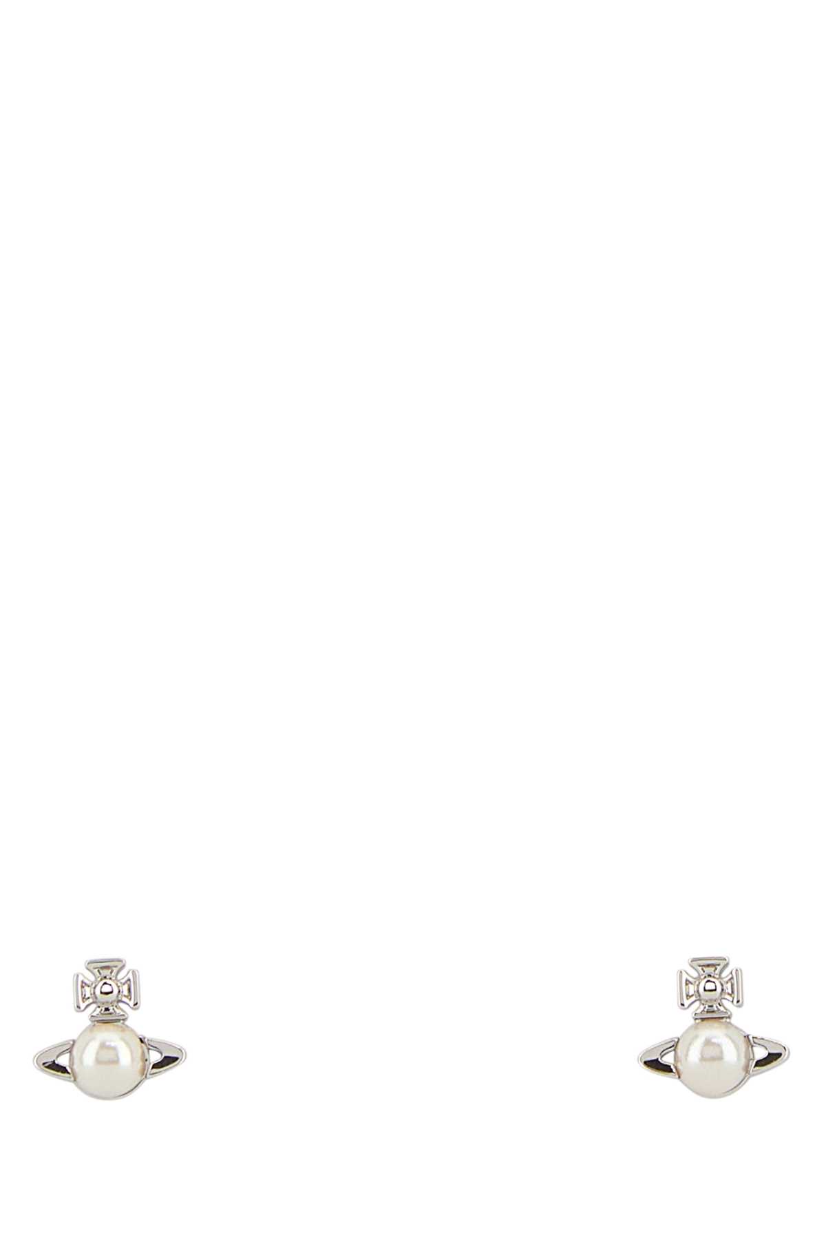 Silver Metal Balbina Earrings