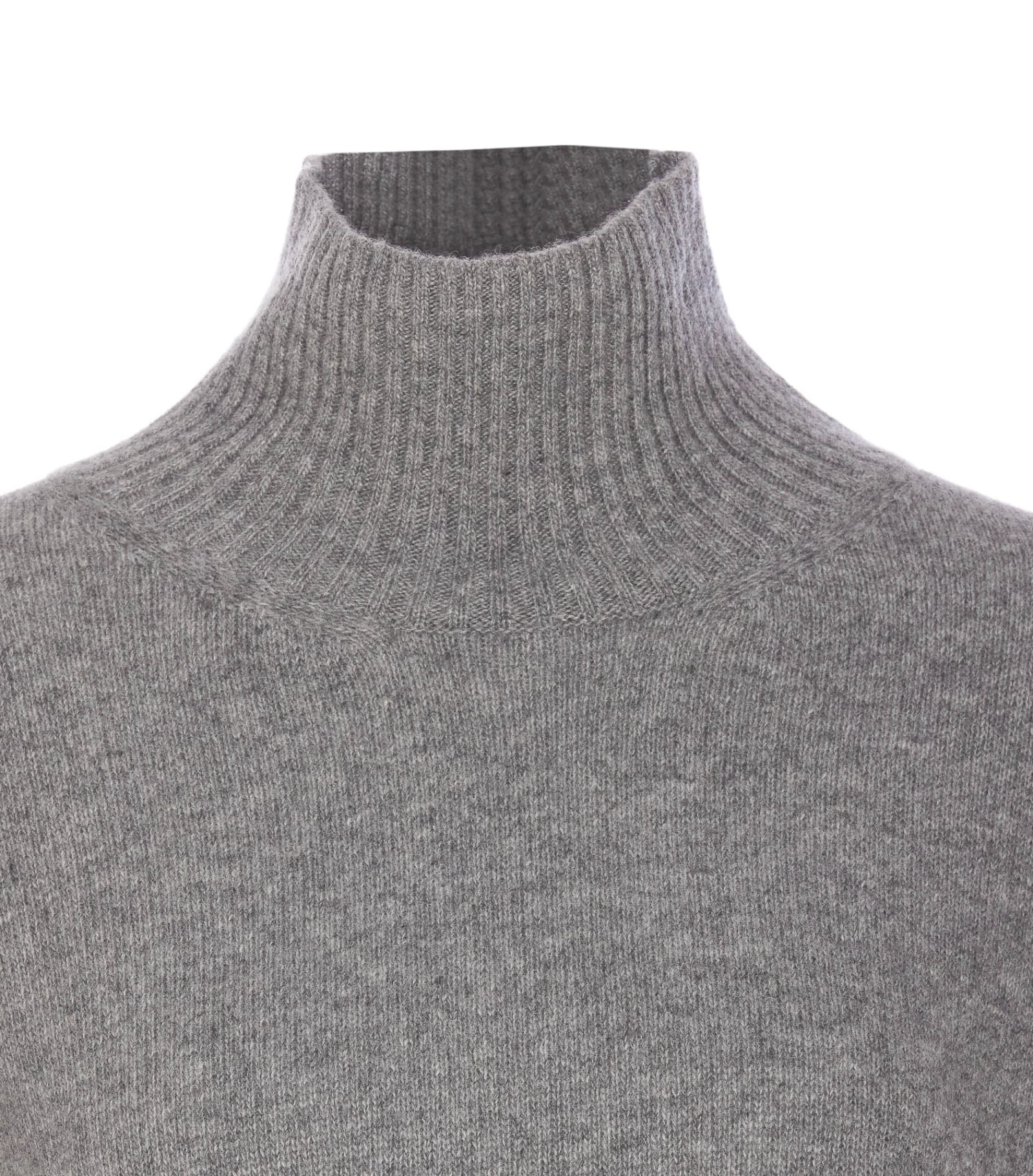 Shop Roberto Collina Turtleneck Sweater In Grey