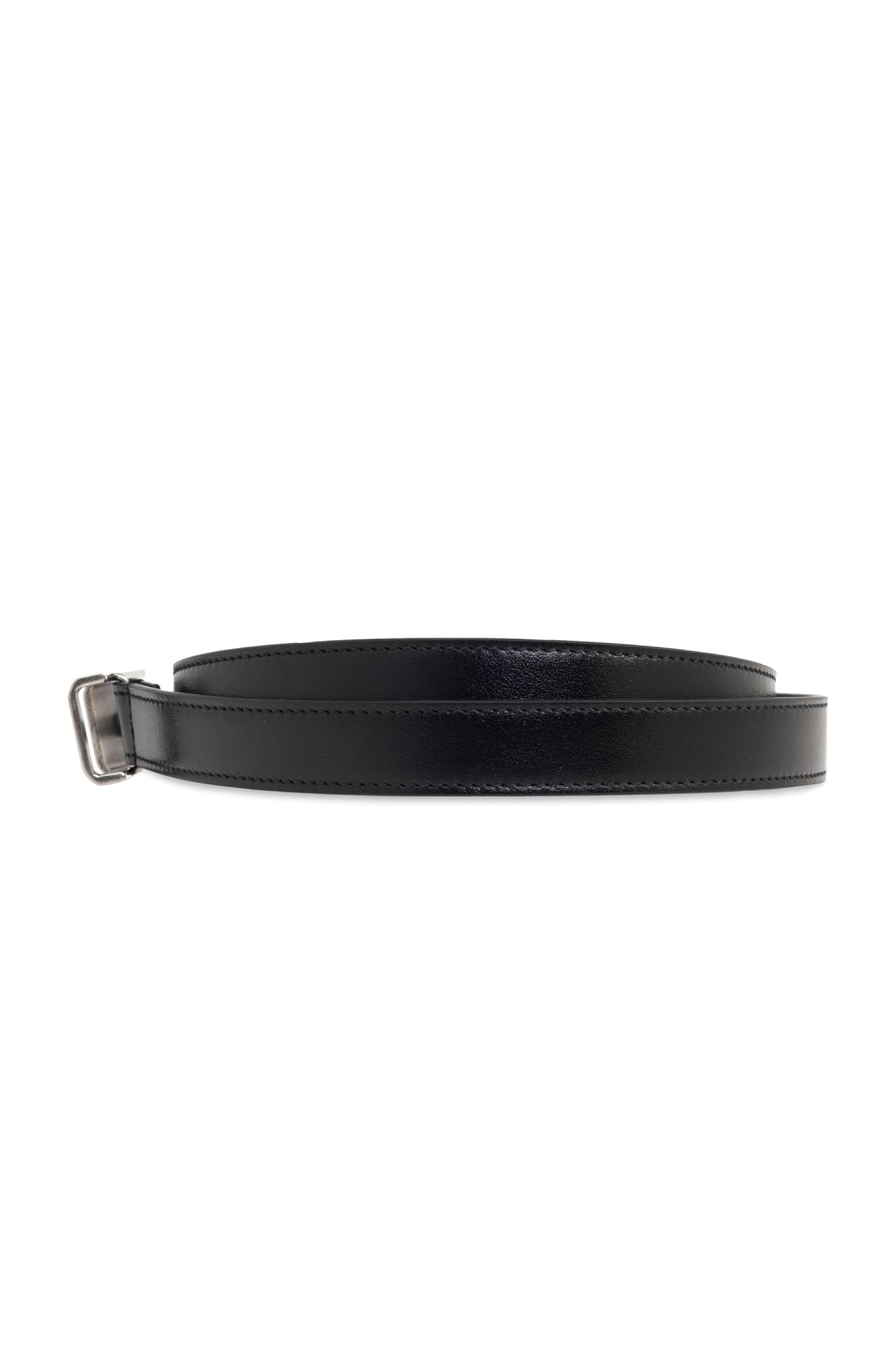 Gucci Logo-buckle Belt In Black