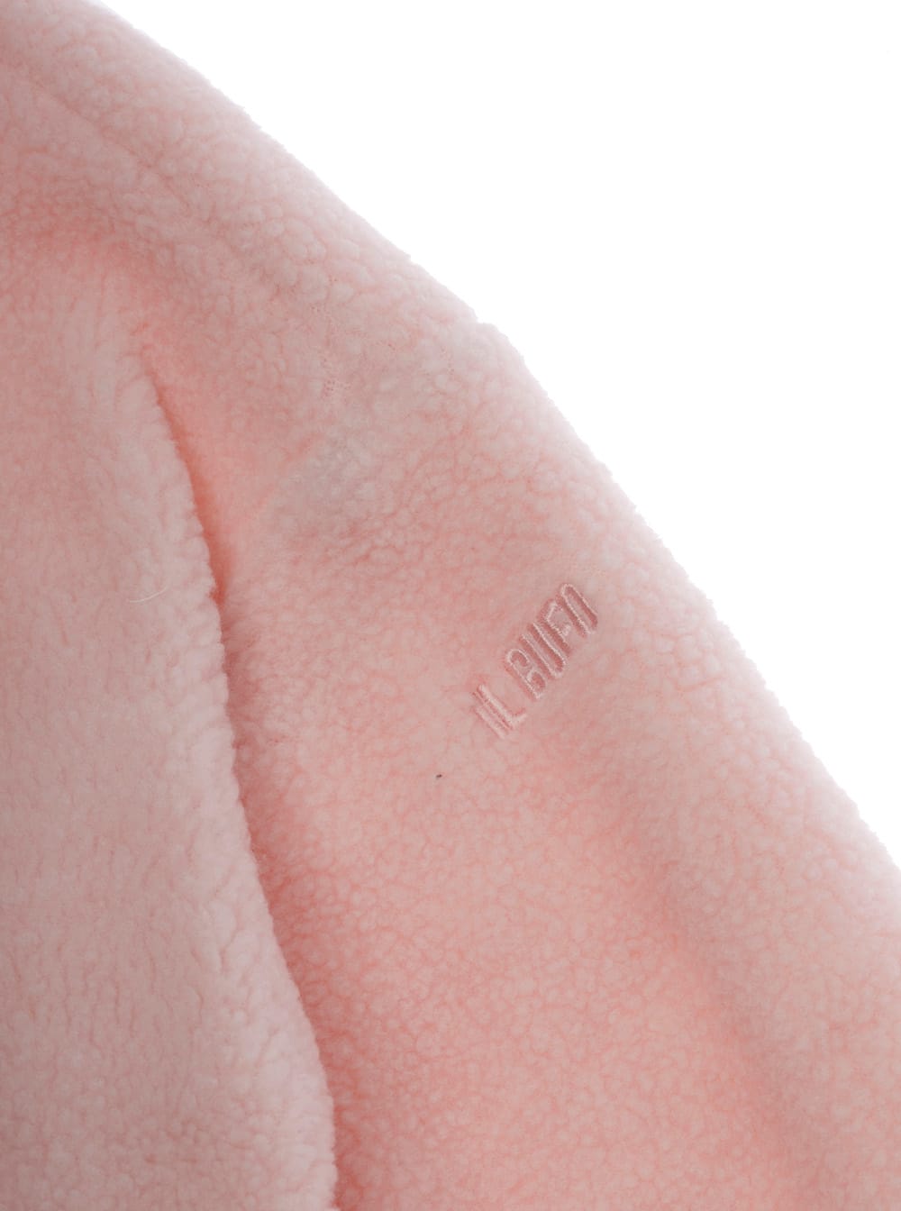 Il Gufo Pink Coat With Classic Collar And Logo Lettering Embroidery On The Sleeve In Tech Fabric Girl In Pink