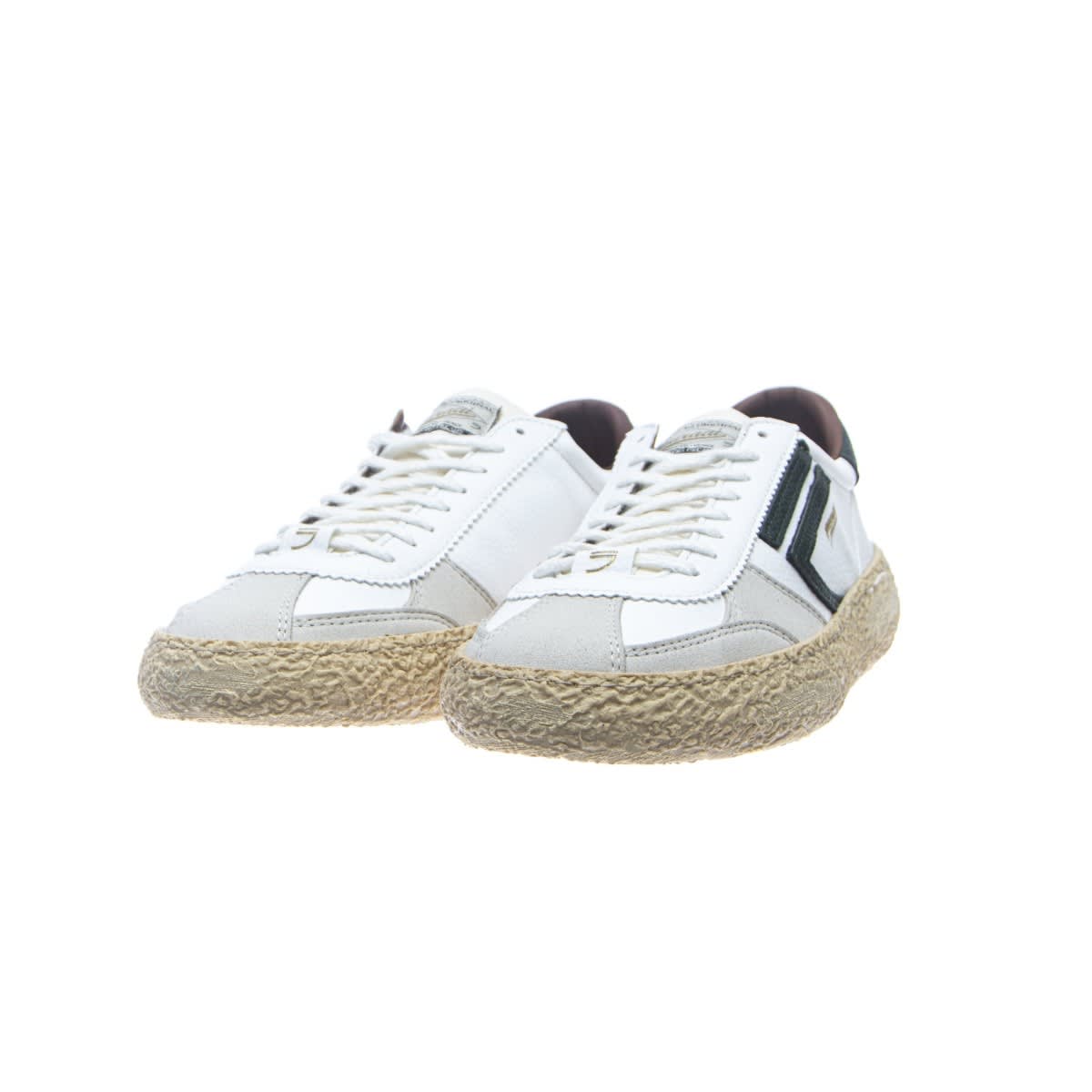 Shop Puraai Vintage Vischio Sneakers In Bianco