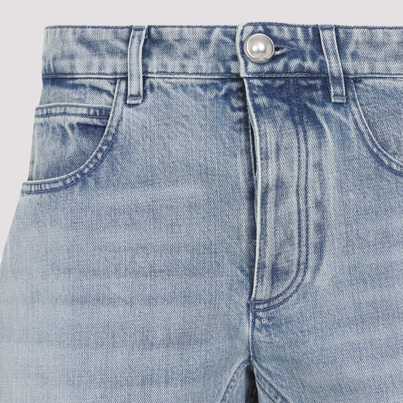 Jil Sander 69 Denim Carrot Fit Trousers In Antartic