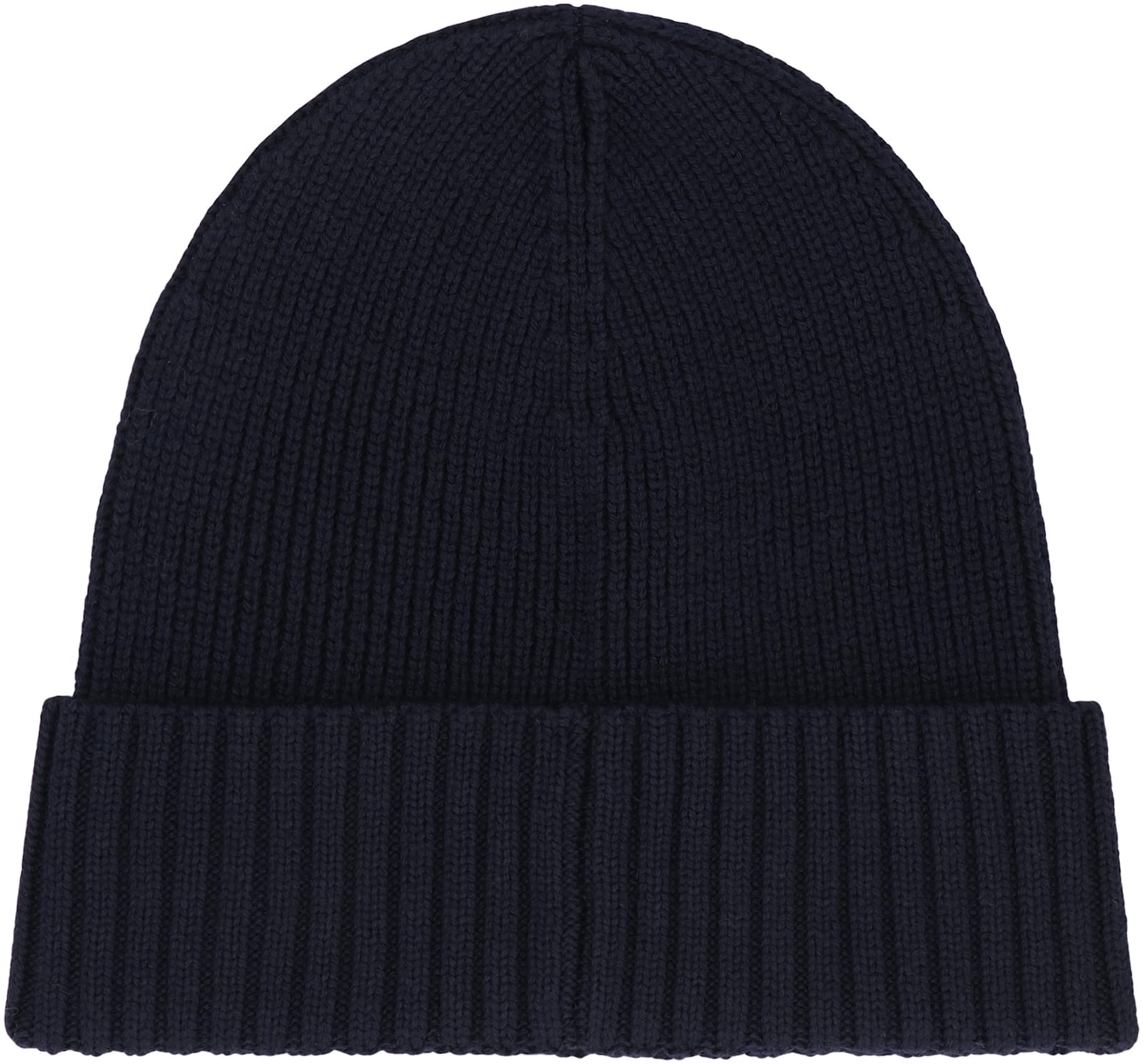 Hugo Boss Beret Made Of Virgin Wool With Logo In Black