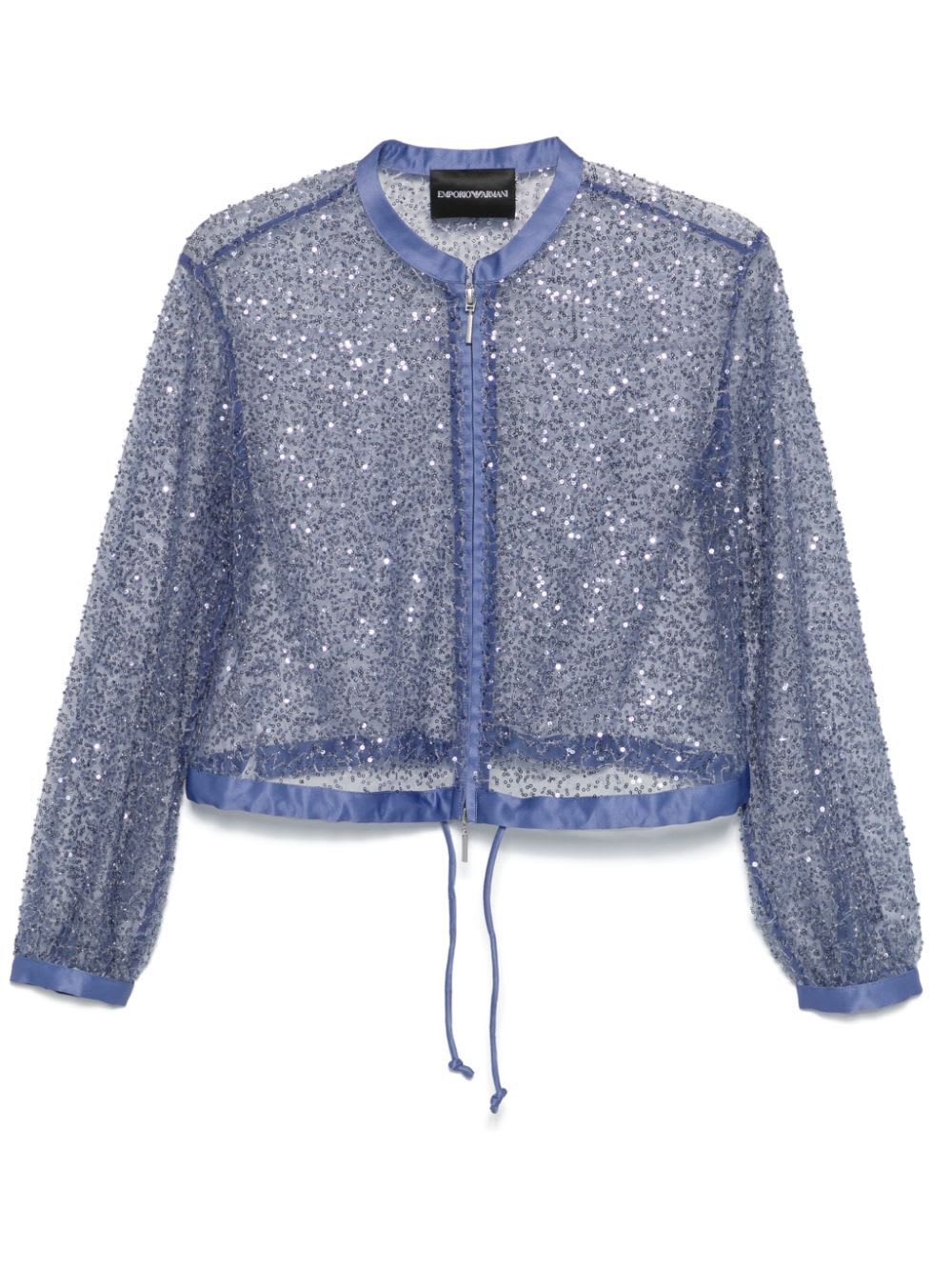 Shop Emporio Armani Shirt Jacket In Dusted Peri