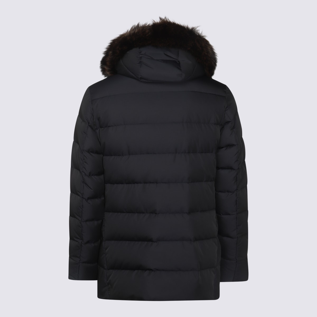 Shop Moorer Blue Down Jacket