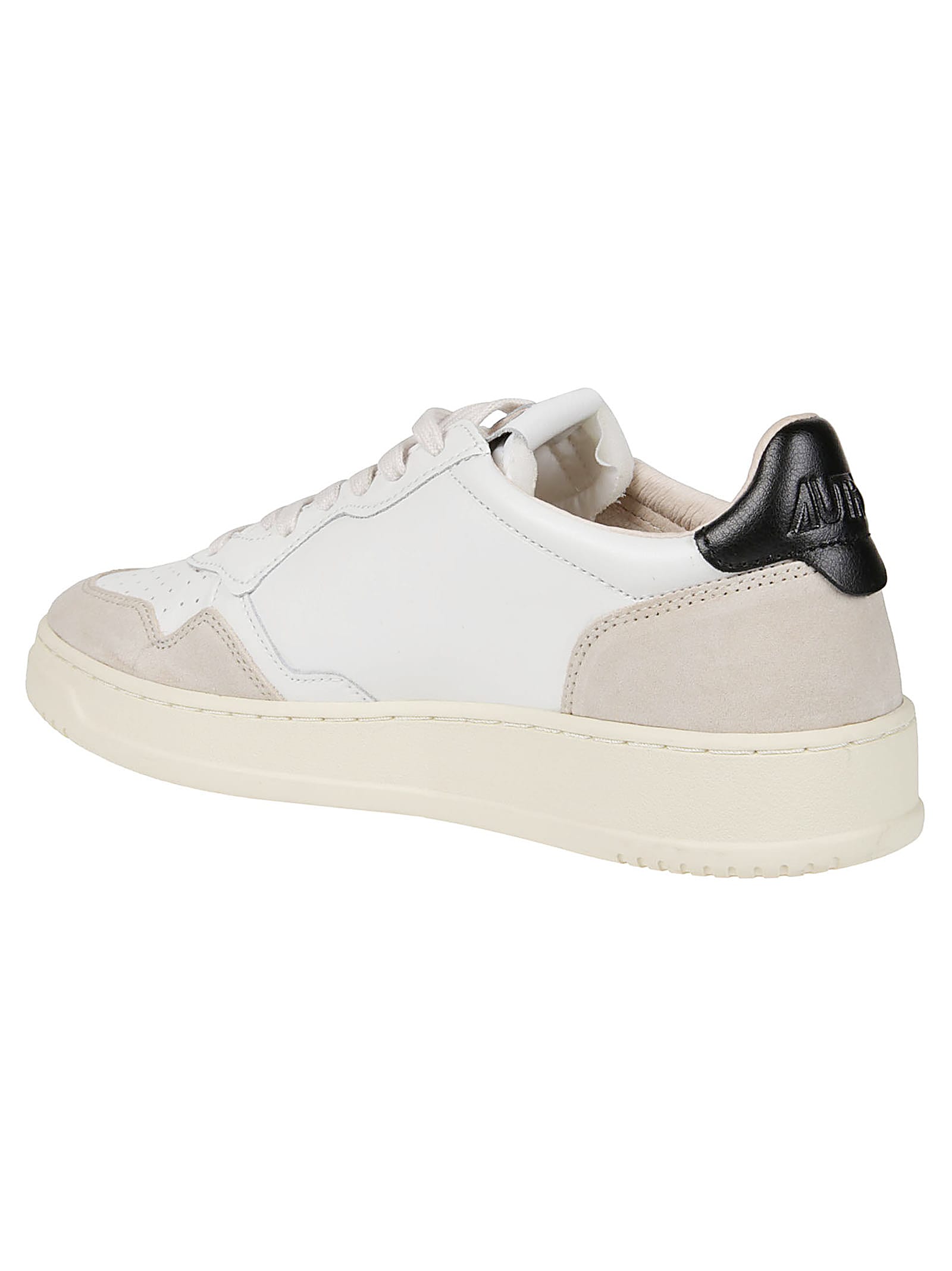 Autry Leather And Suede Medalist Low Sneakers In White