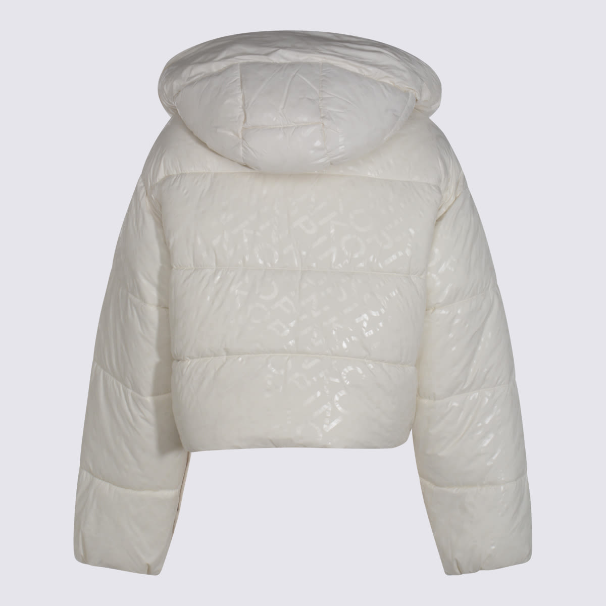 Pinko Coats Light And Natural In Gray