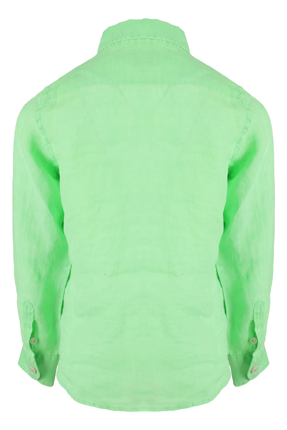Shop Mc2 Saint Barth Classic Shirt In Verde Fluo