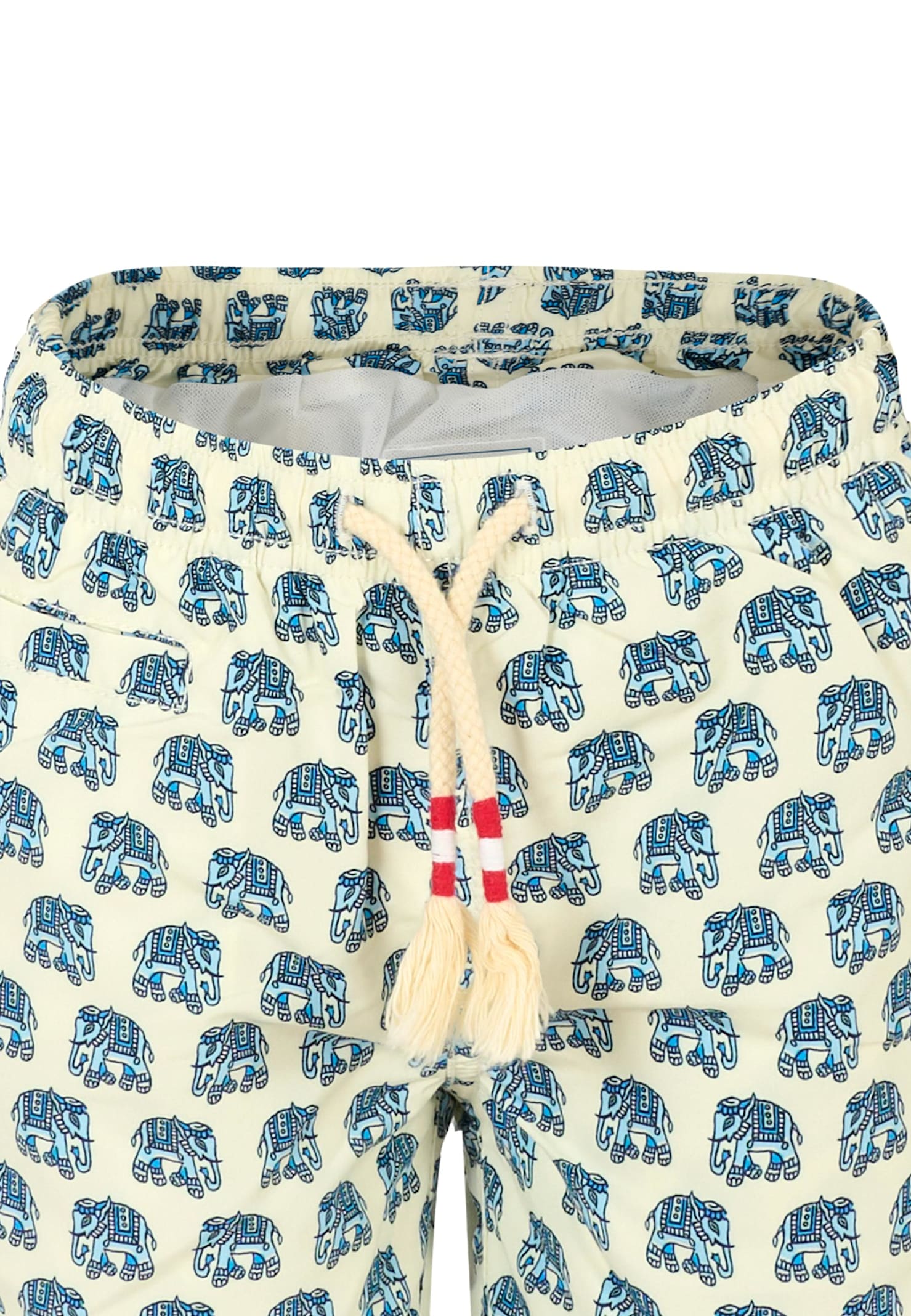 Mc2 Saint Barth Iovry Swim Shorts For Boy With Elephants In Multi