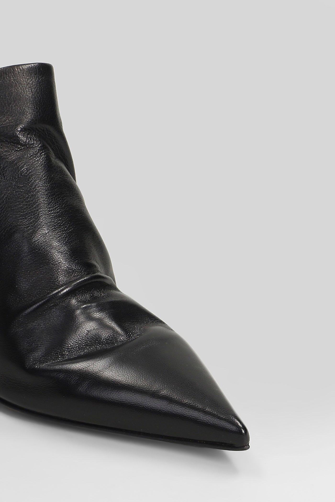 The Seller Pointed-toe Zipped Ankle Boots In Black
