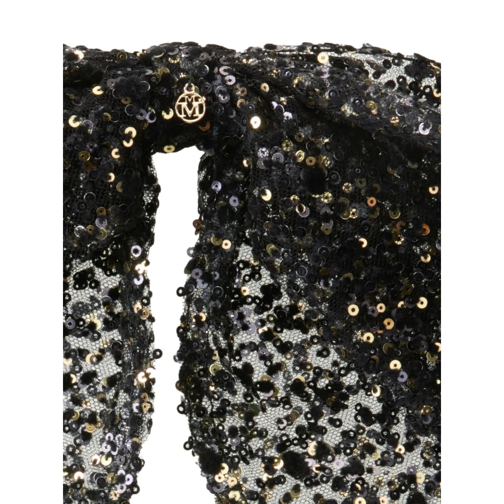 Maison Michel Sequin-embellished Bow Tie In Gray