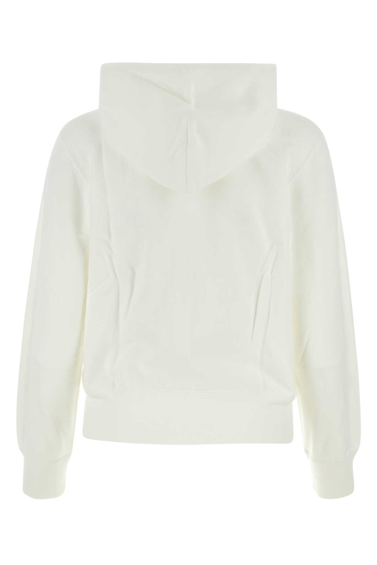 Shop Comme Des Garçons Play White Cotton Sweatshirt