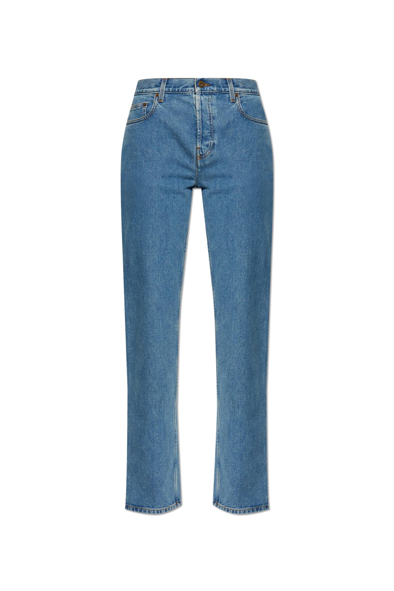 Burberry Straight Fit Jeans In Blue