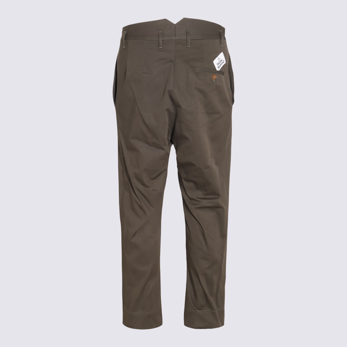 Shop Vivienne Westwood Military Cotton Pants In Green