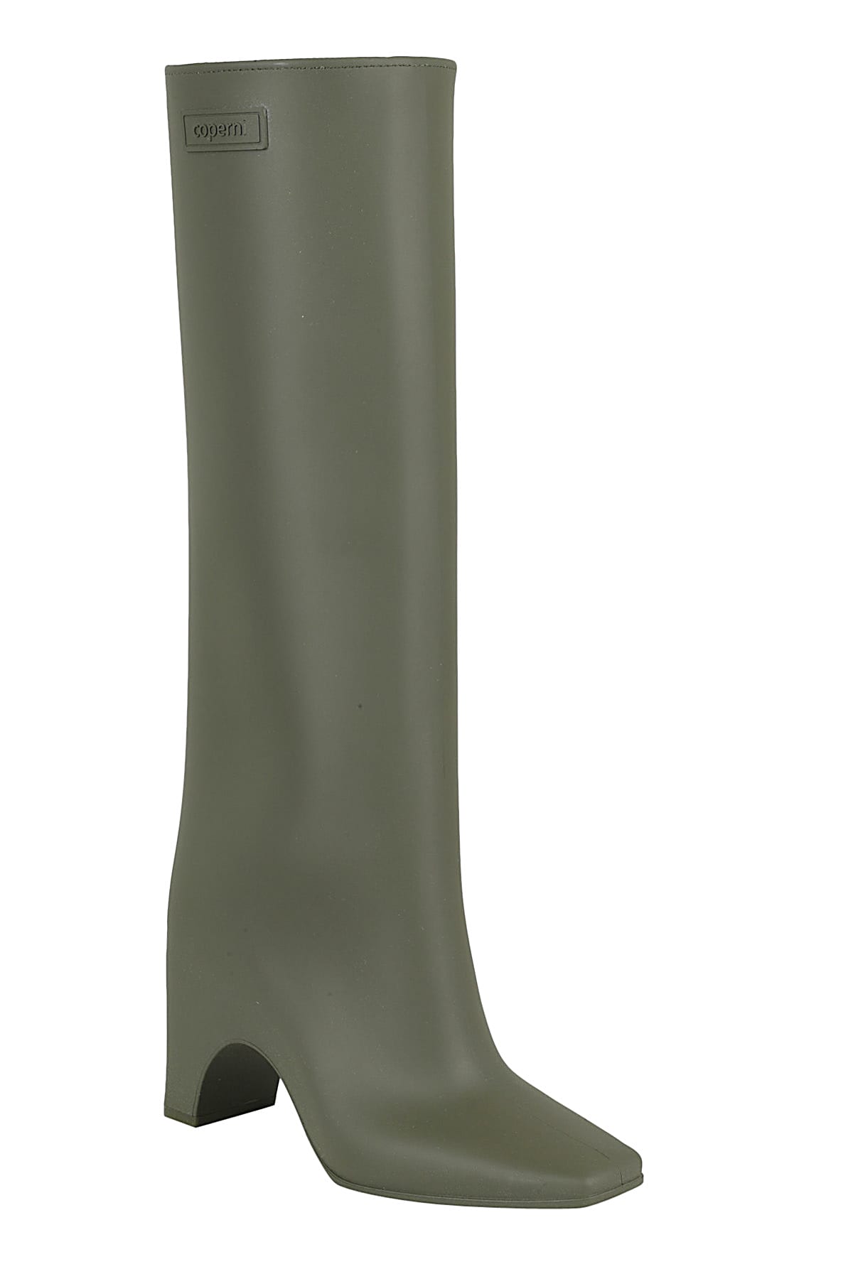 Shop Coperni Rubber Bridge Boot In Grn Green