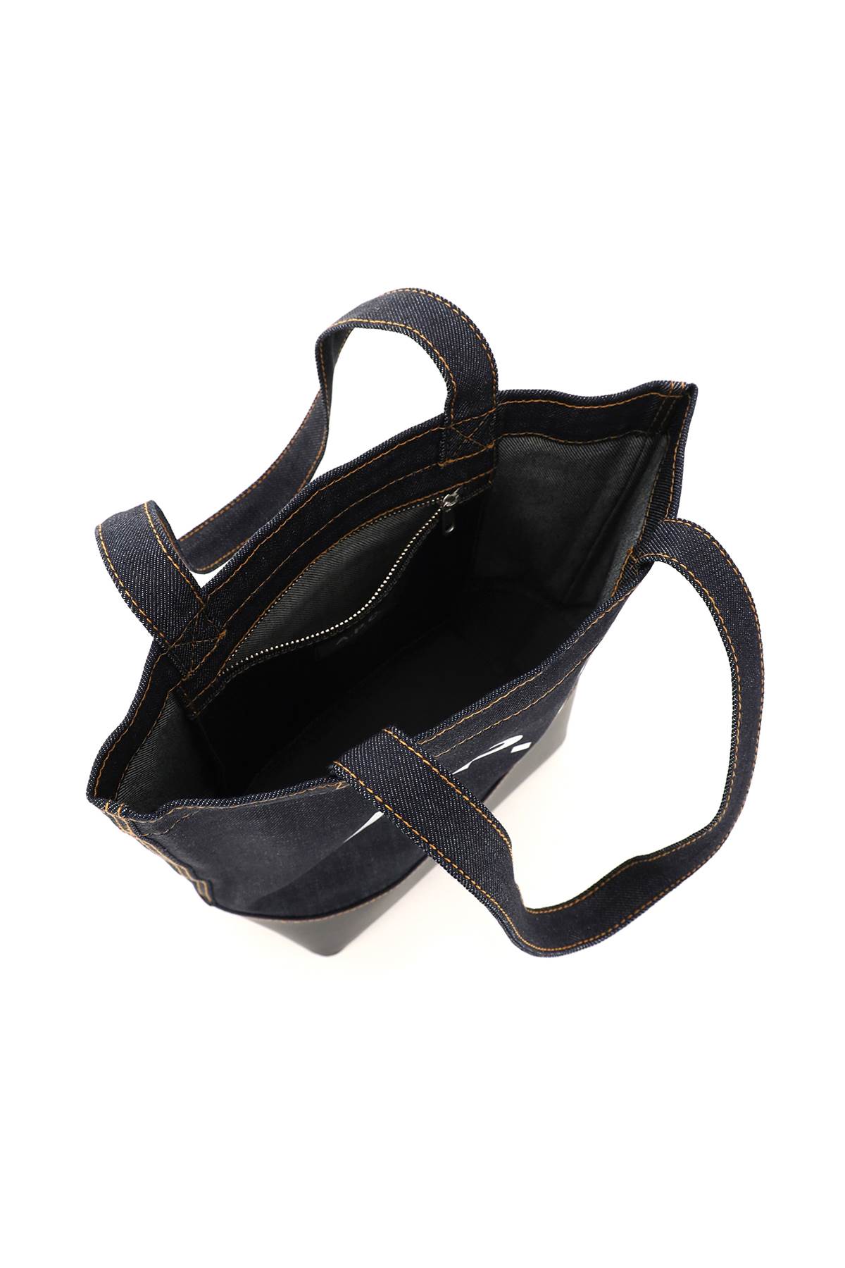 Shop Apc Axel Small Denim Tote Bag In Dark Navy (blue)