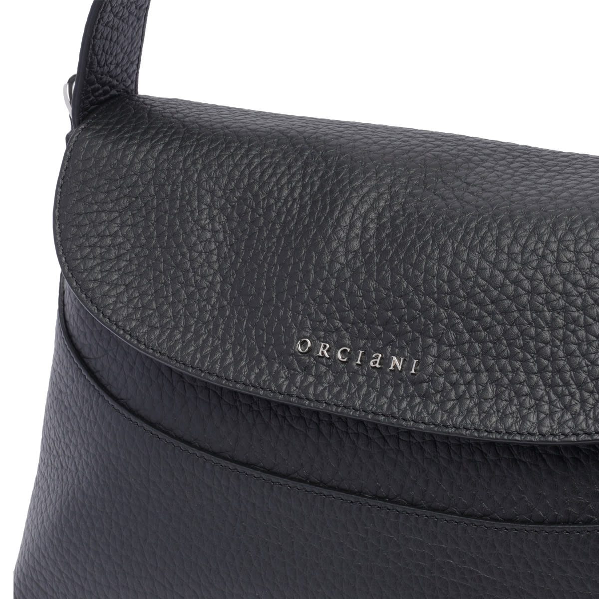 Shop Orciani Nana Shoulder Bag In Black