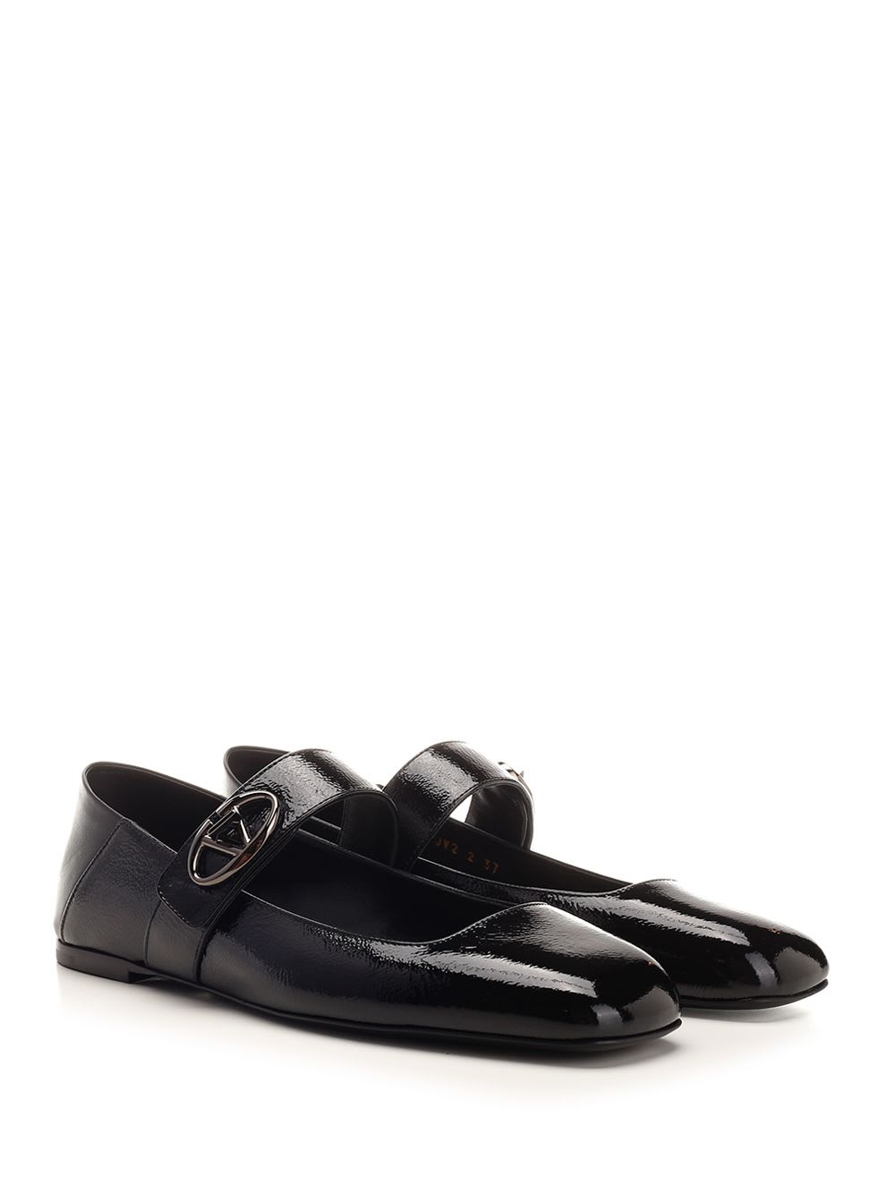 Shop Valentino Ballerina Mary-jane In Black