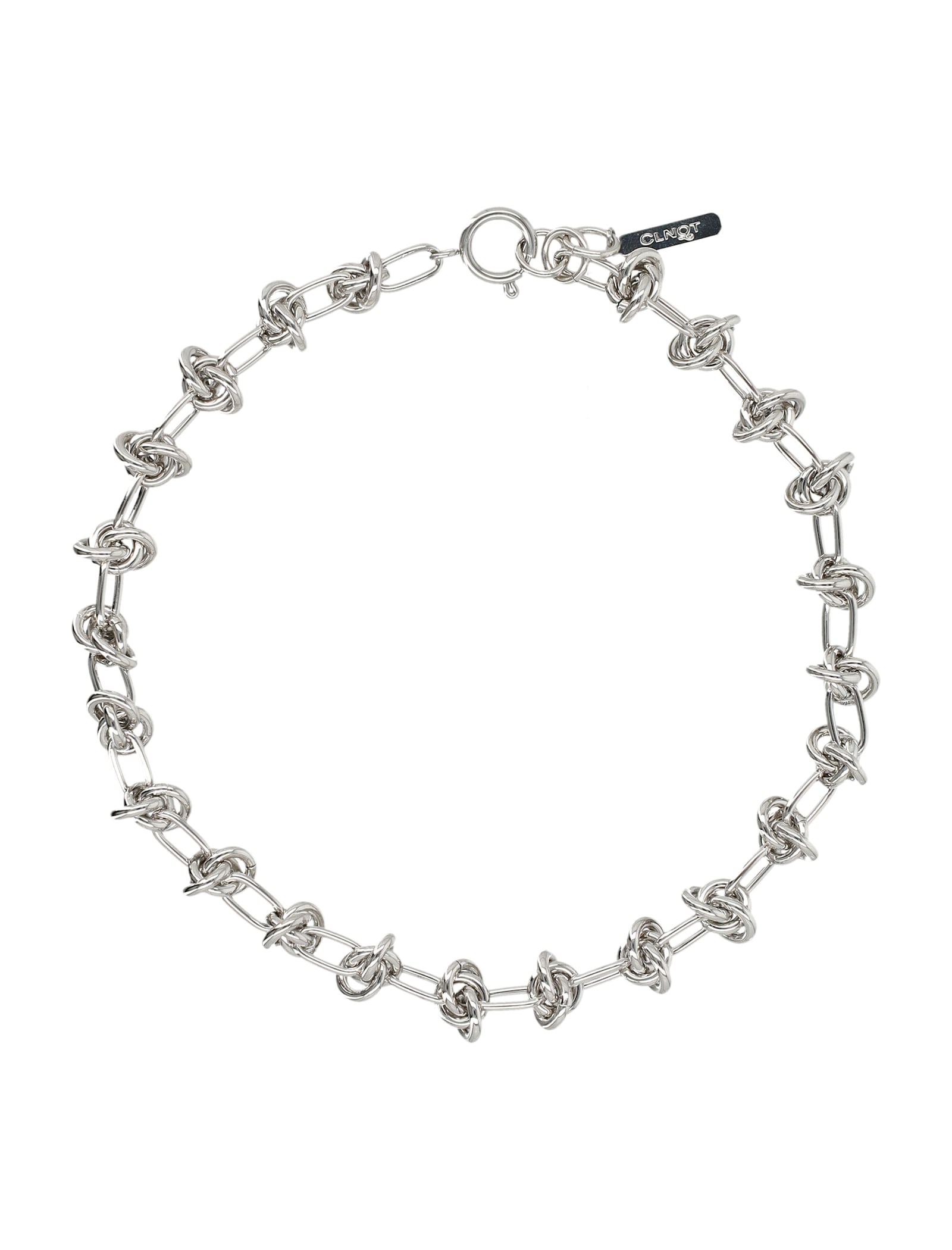 Justine Clenquet Daria Knot Choker In Silver