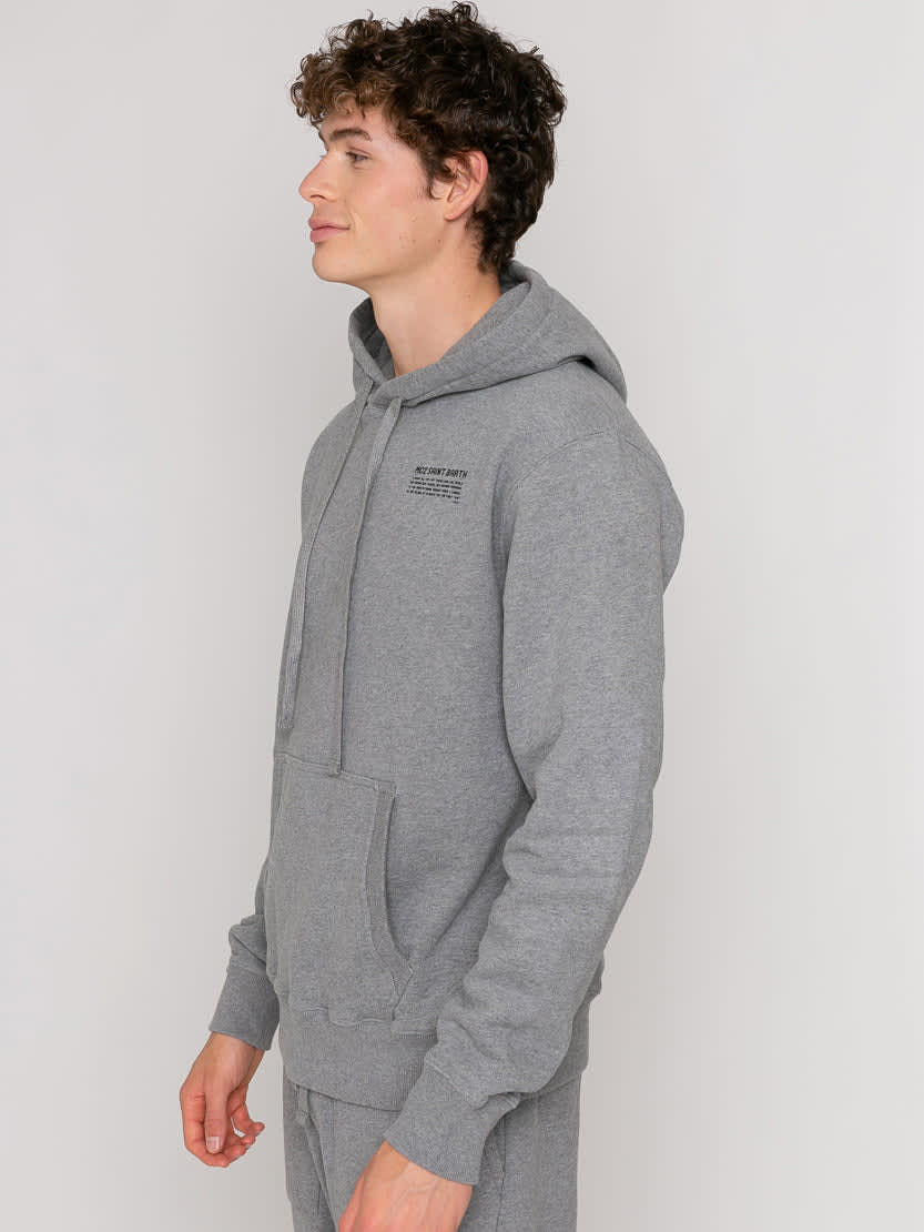 Shop Mc2 Saint Barth Mélange Grey Hoodie Pantone Special Edition