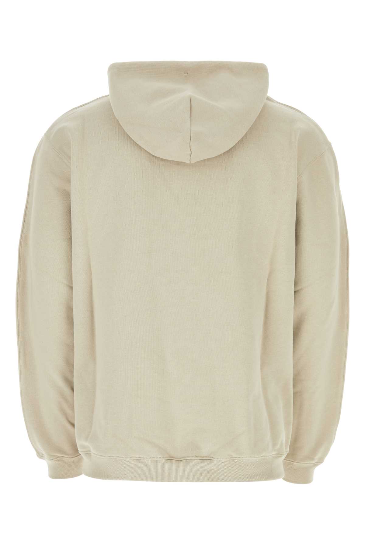 Shop Vtmnts Beige Cotton Blend Sweatshirt