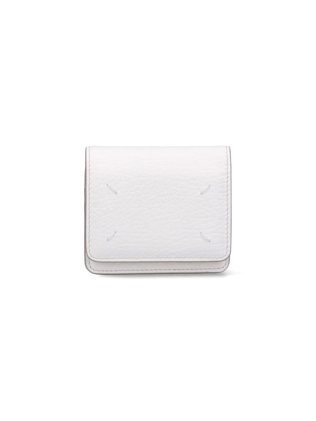 Maison Margiela Small Chain Wallet In Bianco
