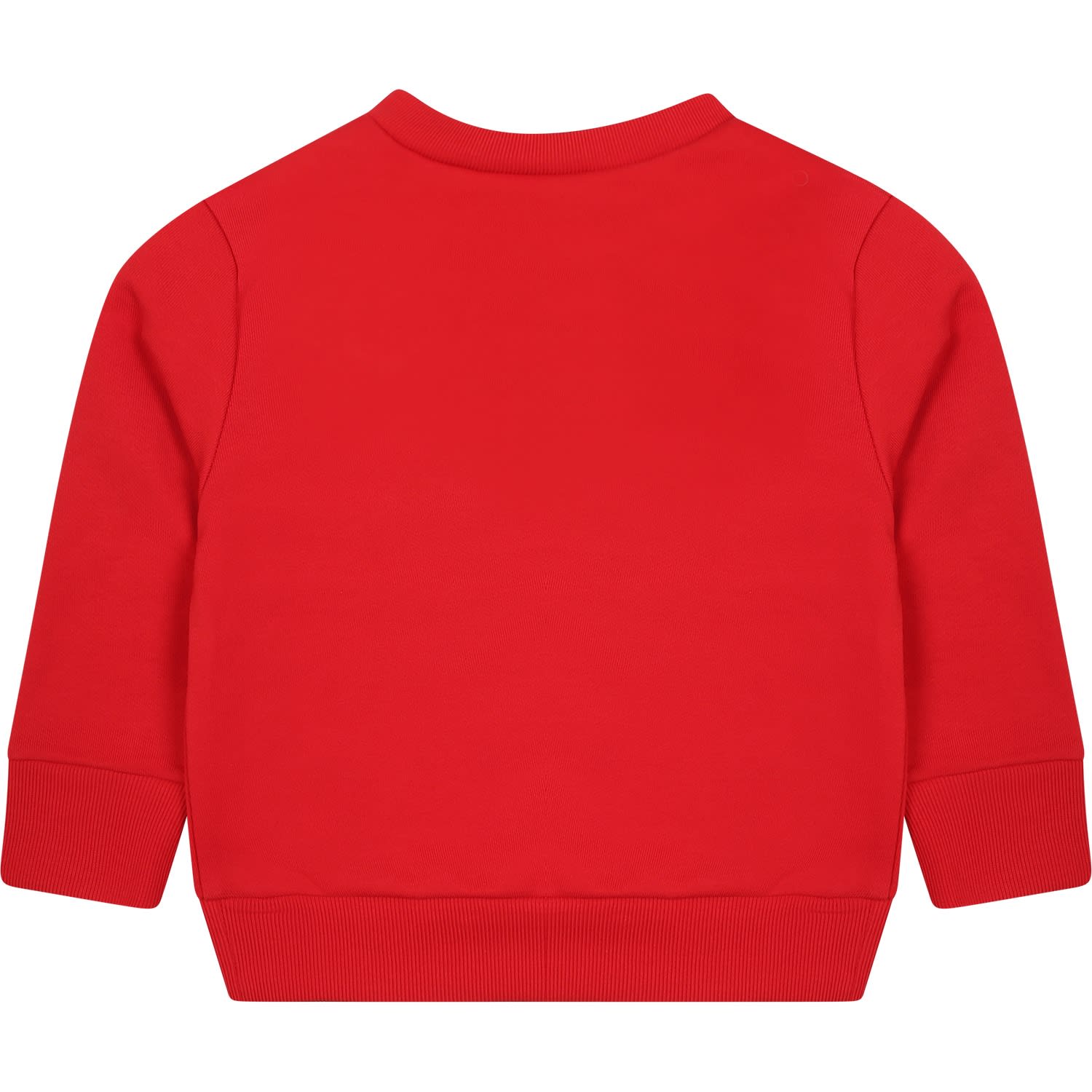 Shop Dsquared2 Red Sweatshirt For Baby Boy With Logo