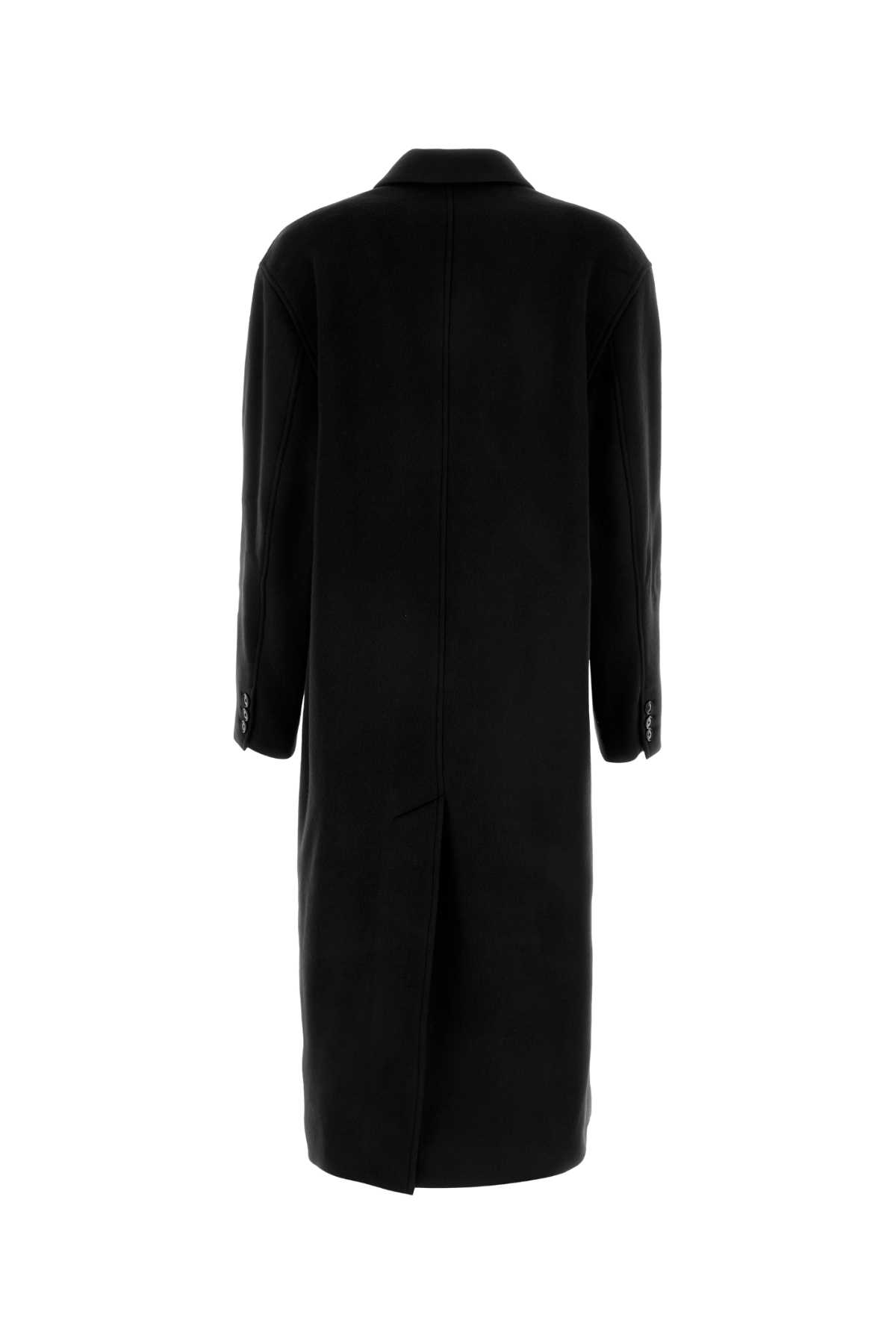 Shop Isabel Marant Black Wool Blend Theodore Coat