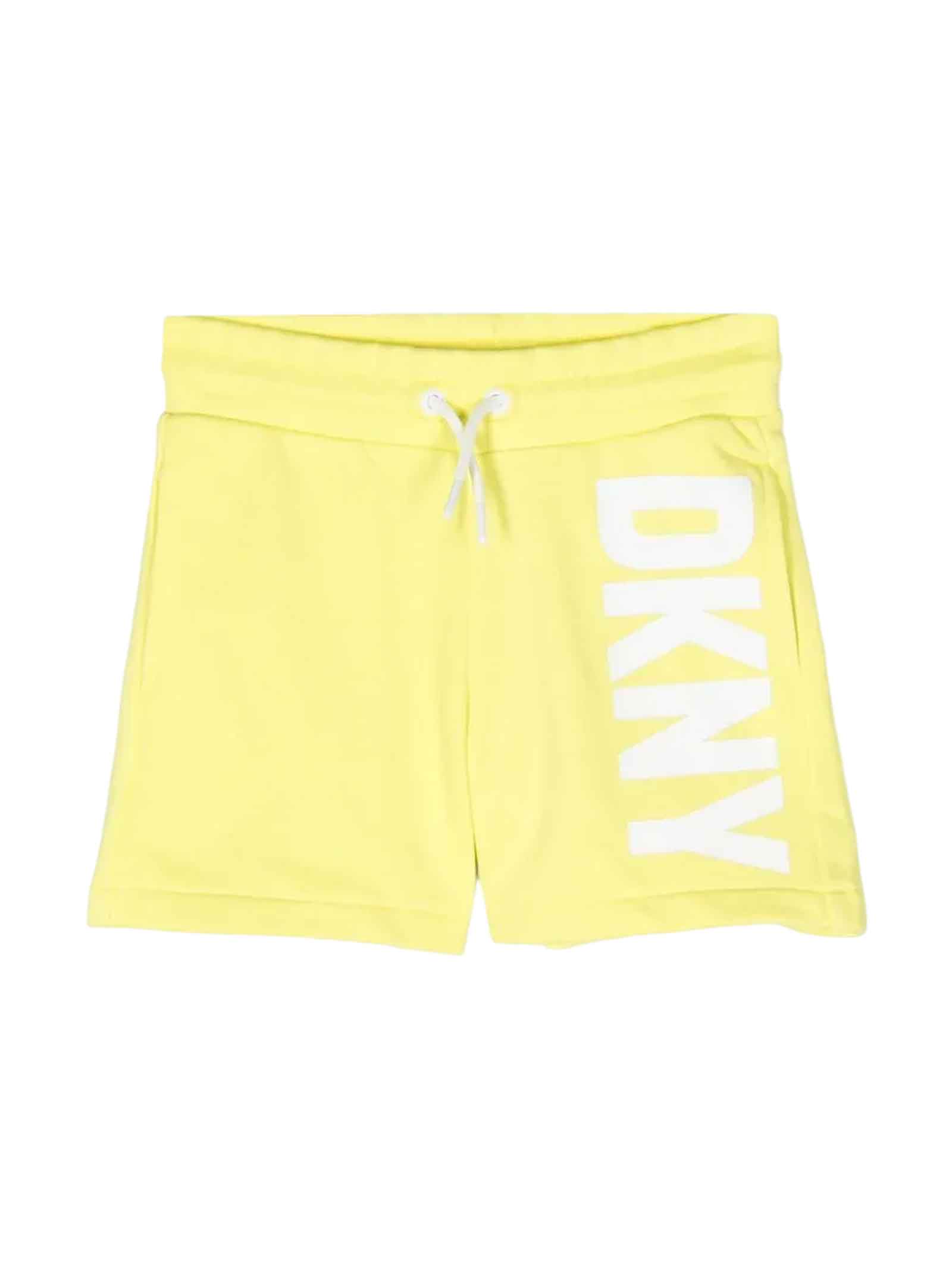 DKNY Yellow Shorts Girl