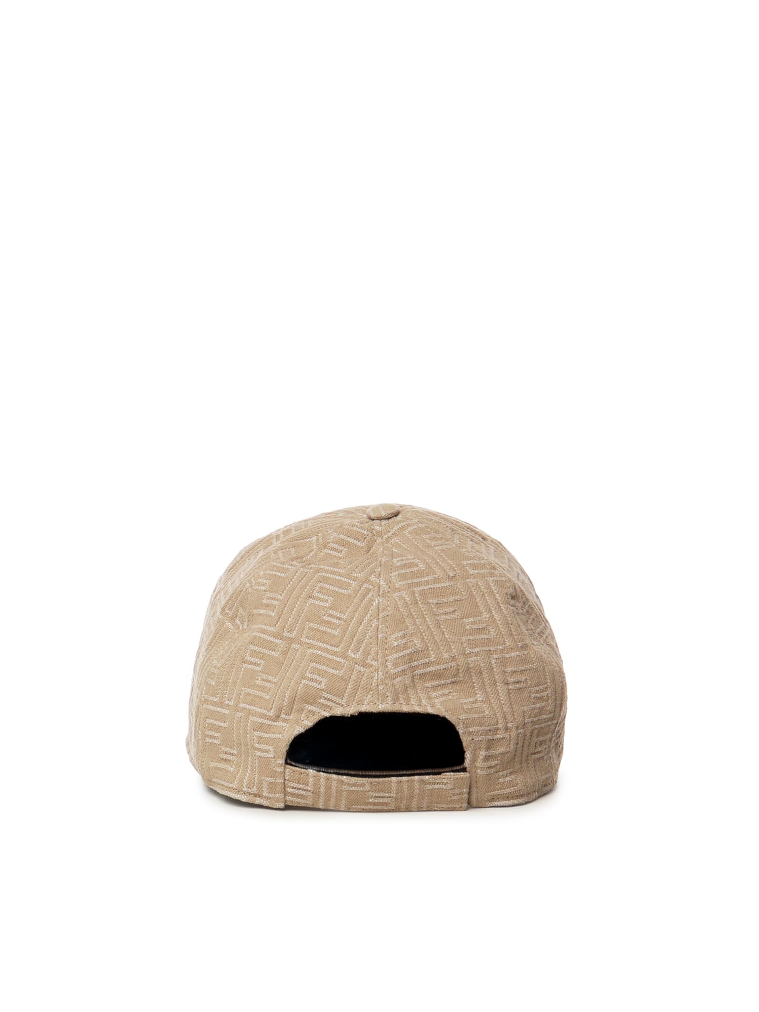 Fendi Cotton Baseball Cap In Brown
