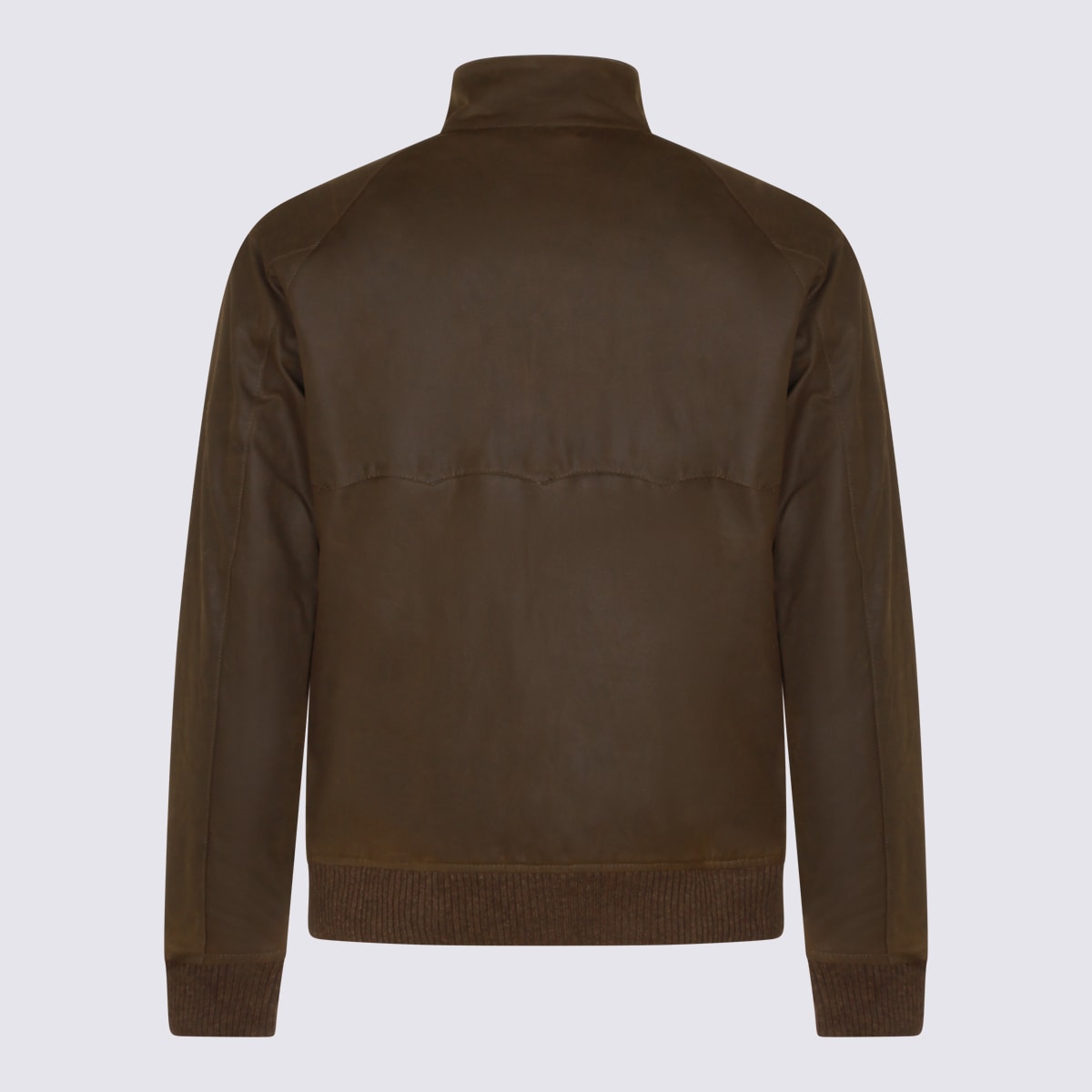 Barbour Olive Cotton Casual Jacket In Green